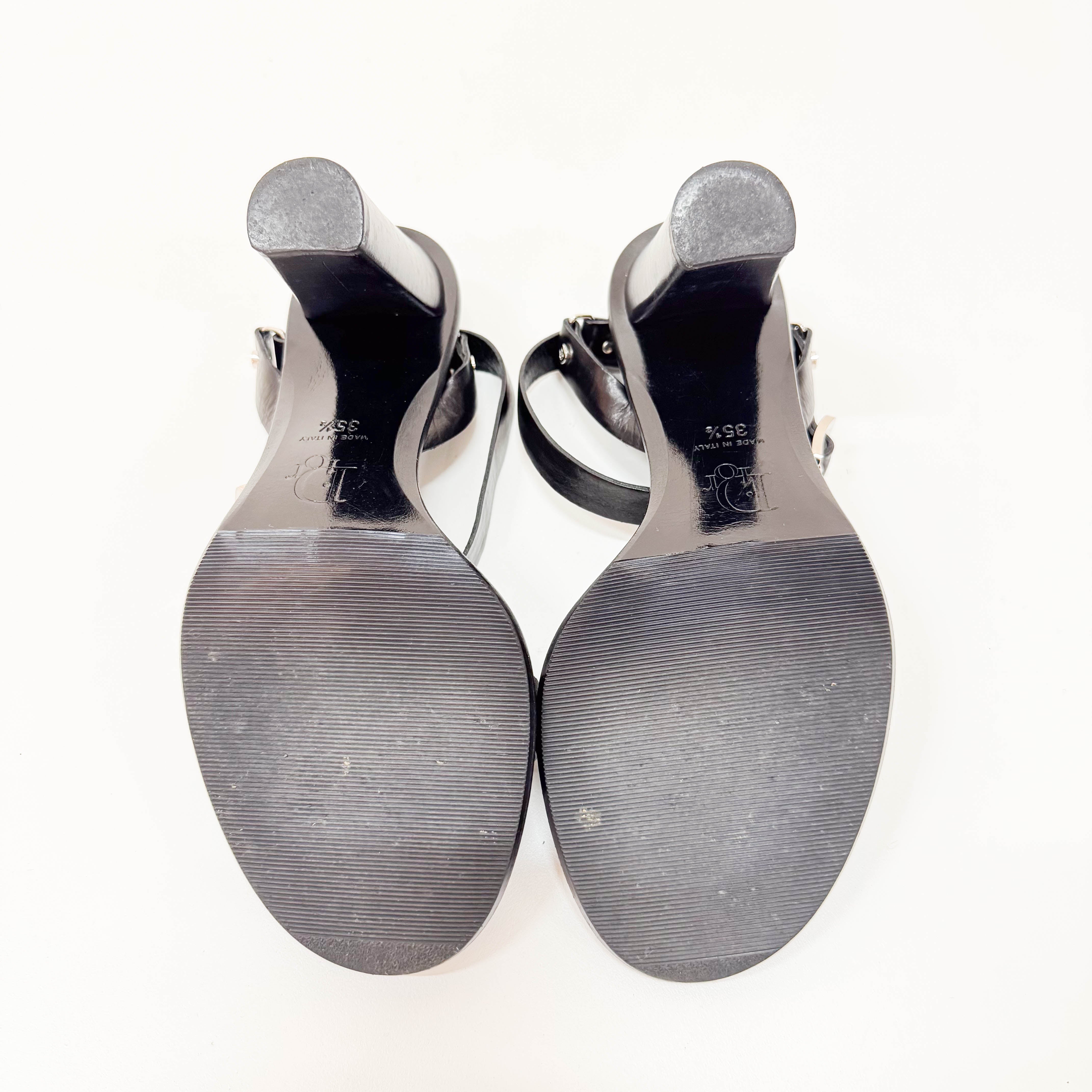 Padlock Black Sandals