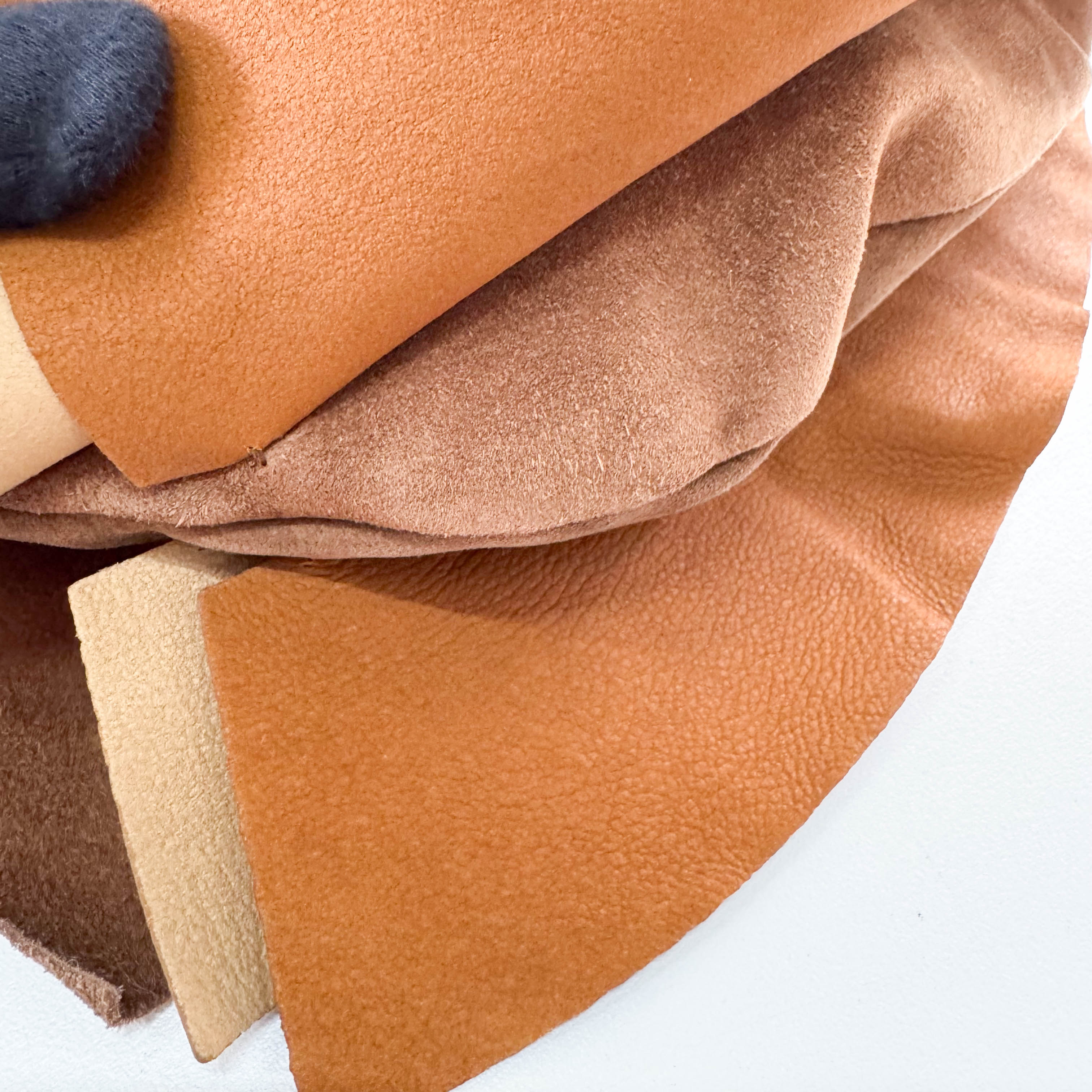 Vintage Brown Mix Leather Shoulder Bag