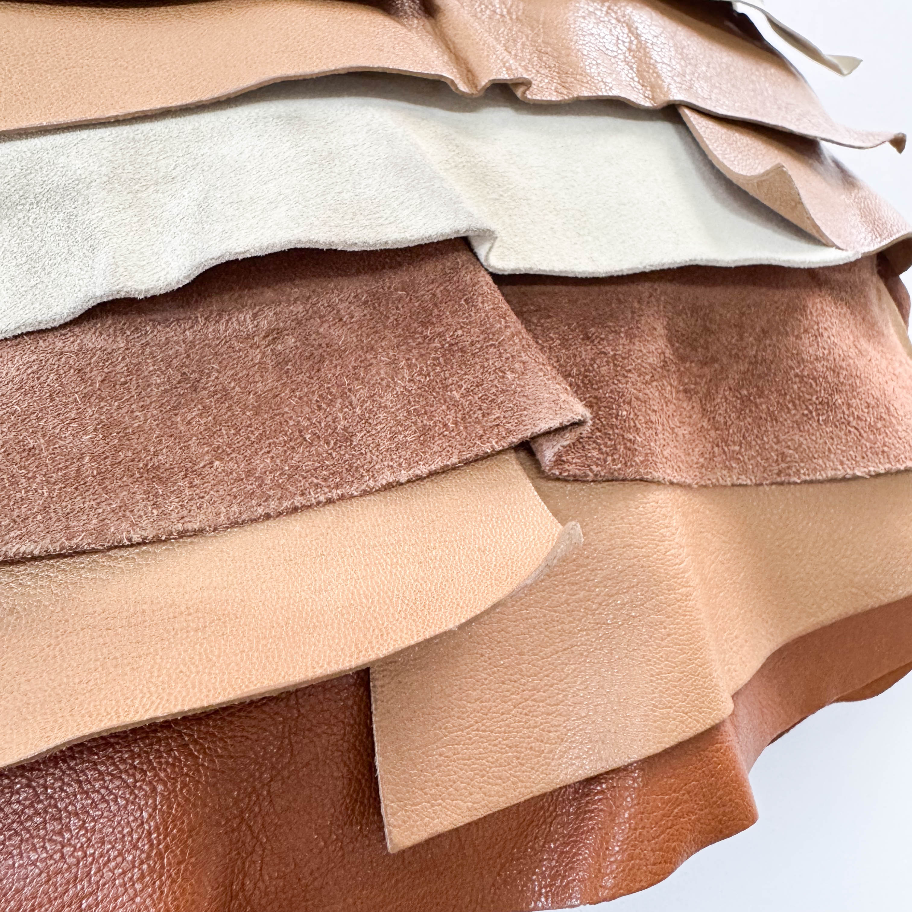 Vintage Brown Mix Leather Shoulder Bag