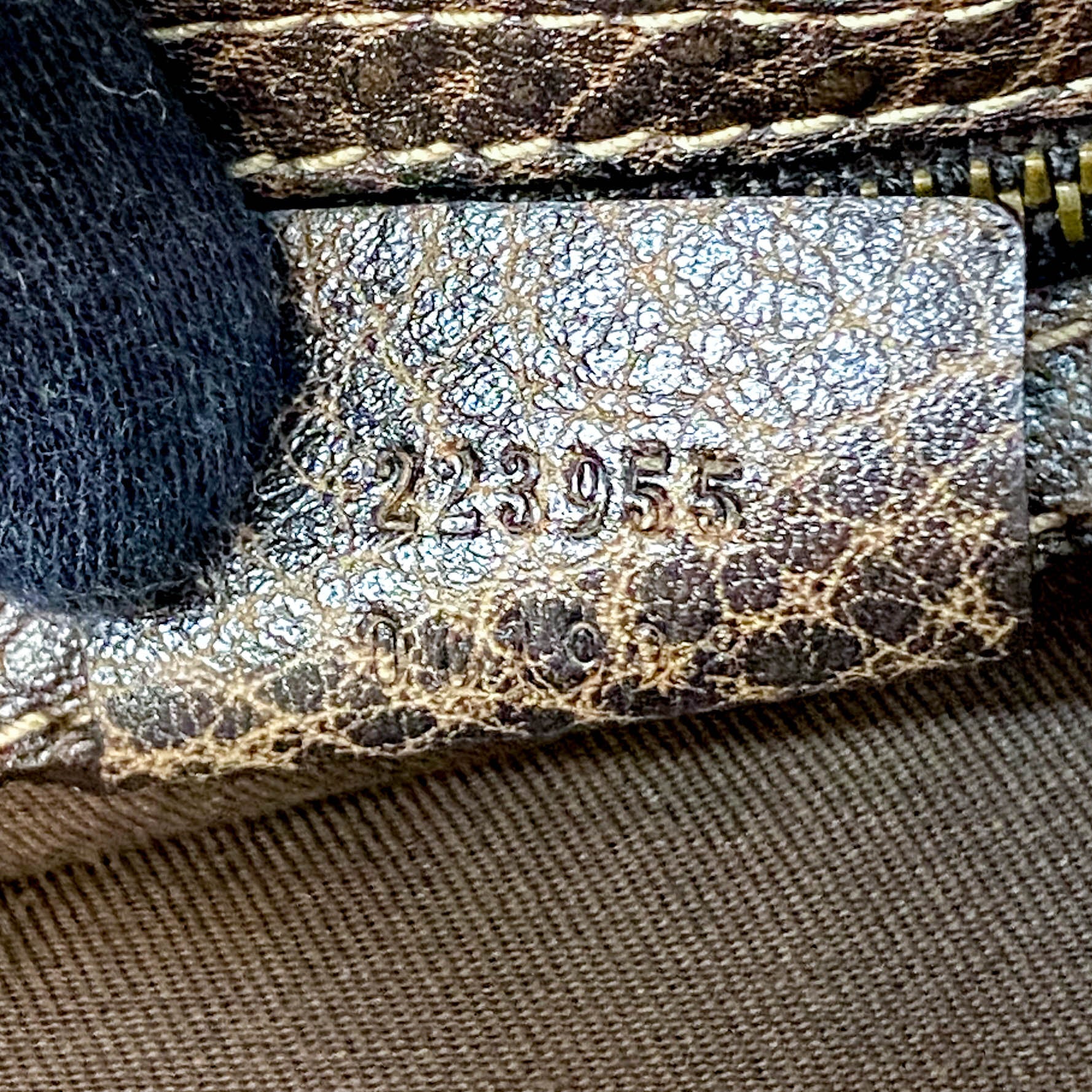 Horsebit Brown GG Canvas Leather Shoulder Bag