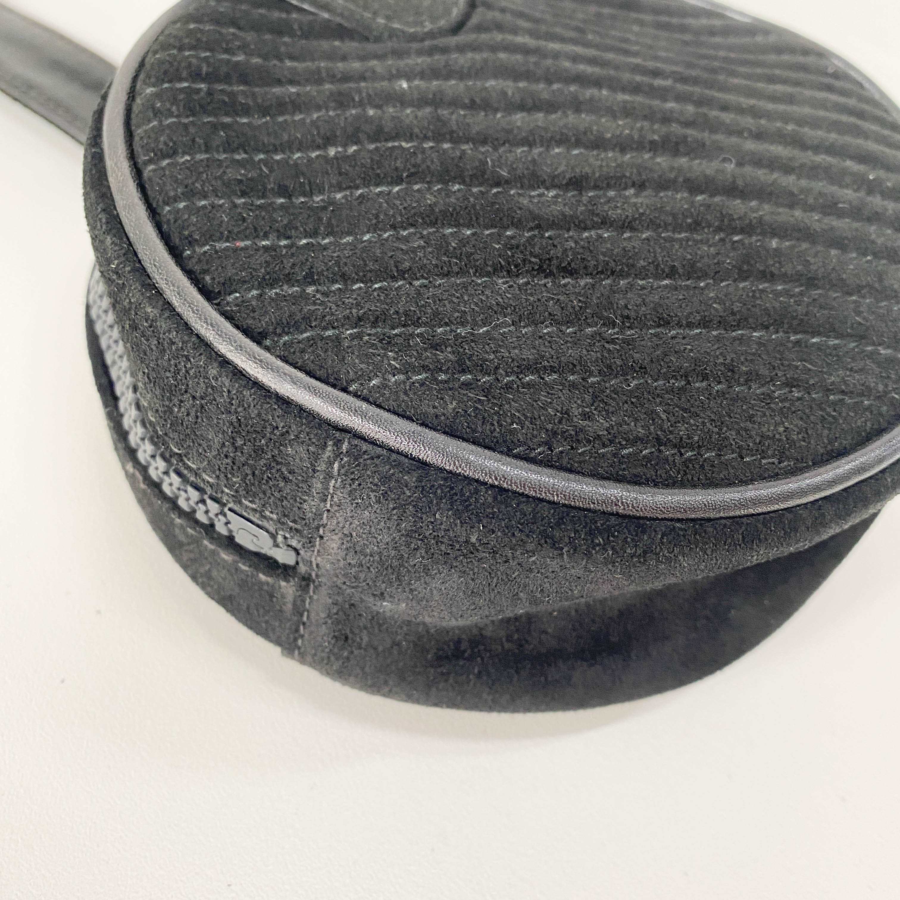 Mini Black Suede Handbag