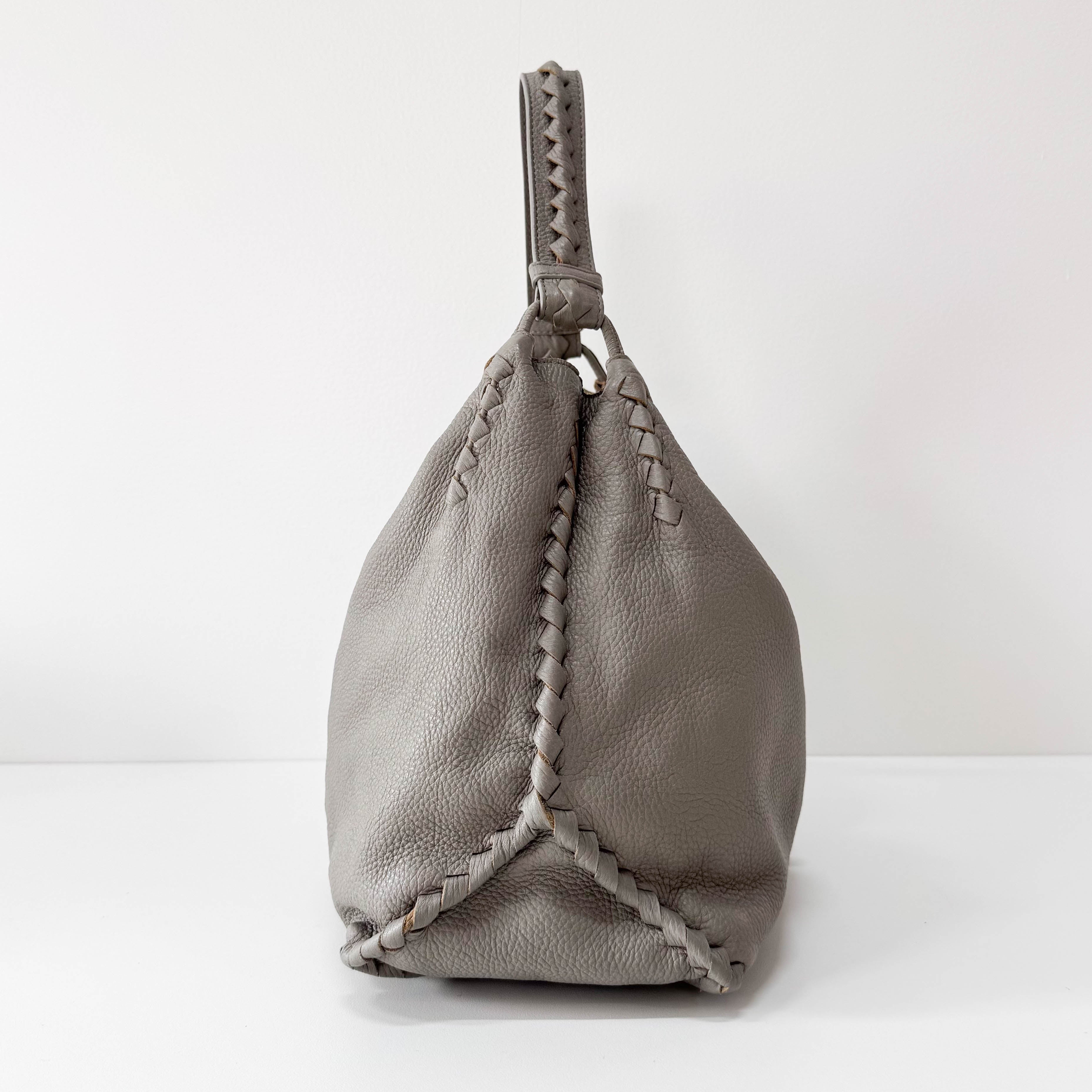 Cervo Hobo Leather Tote Bag
