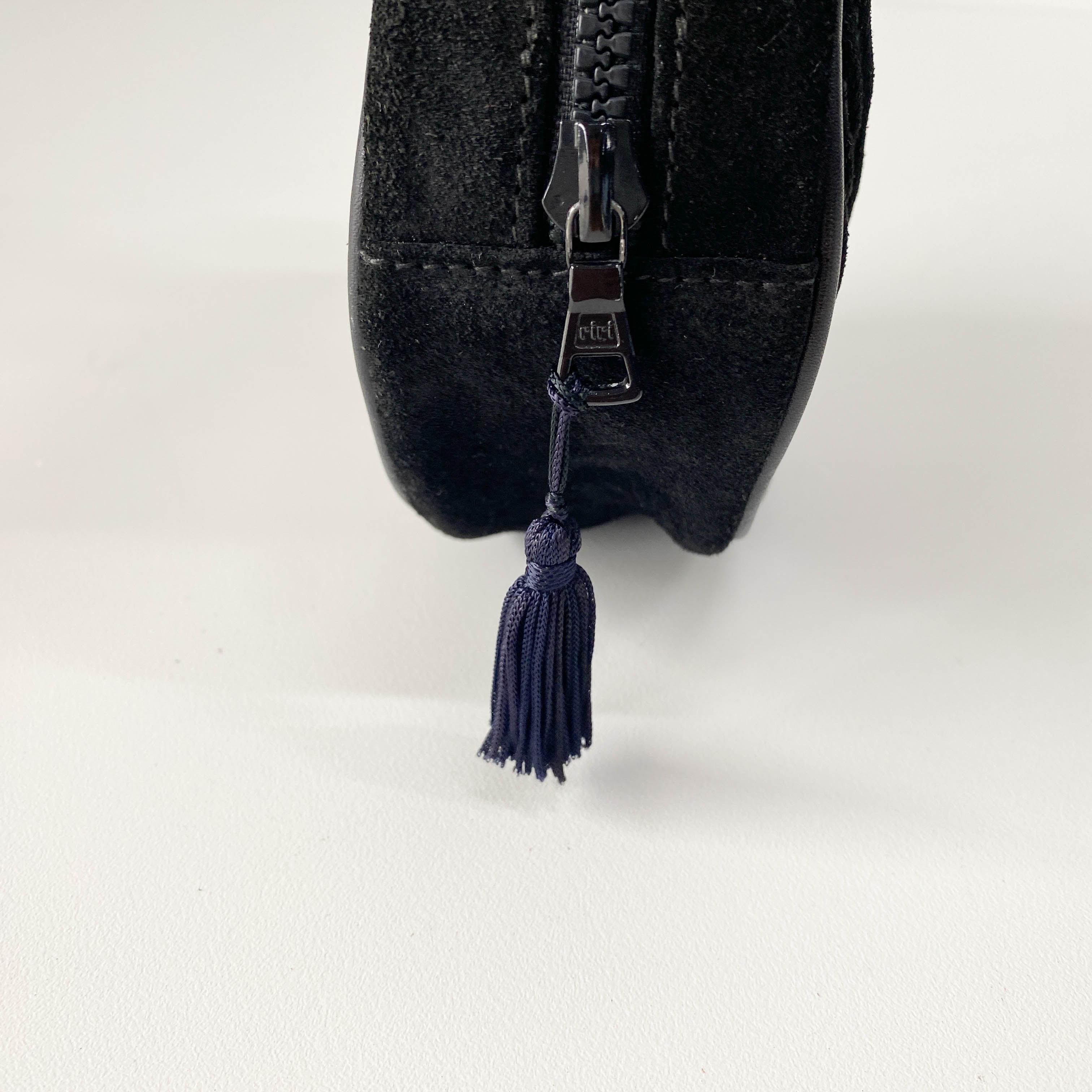 Mini Black Suede Handbag