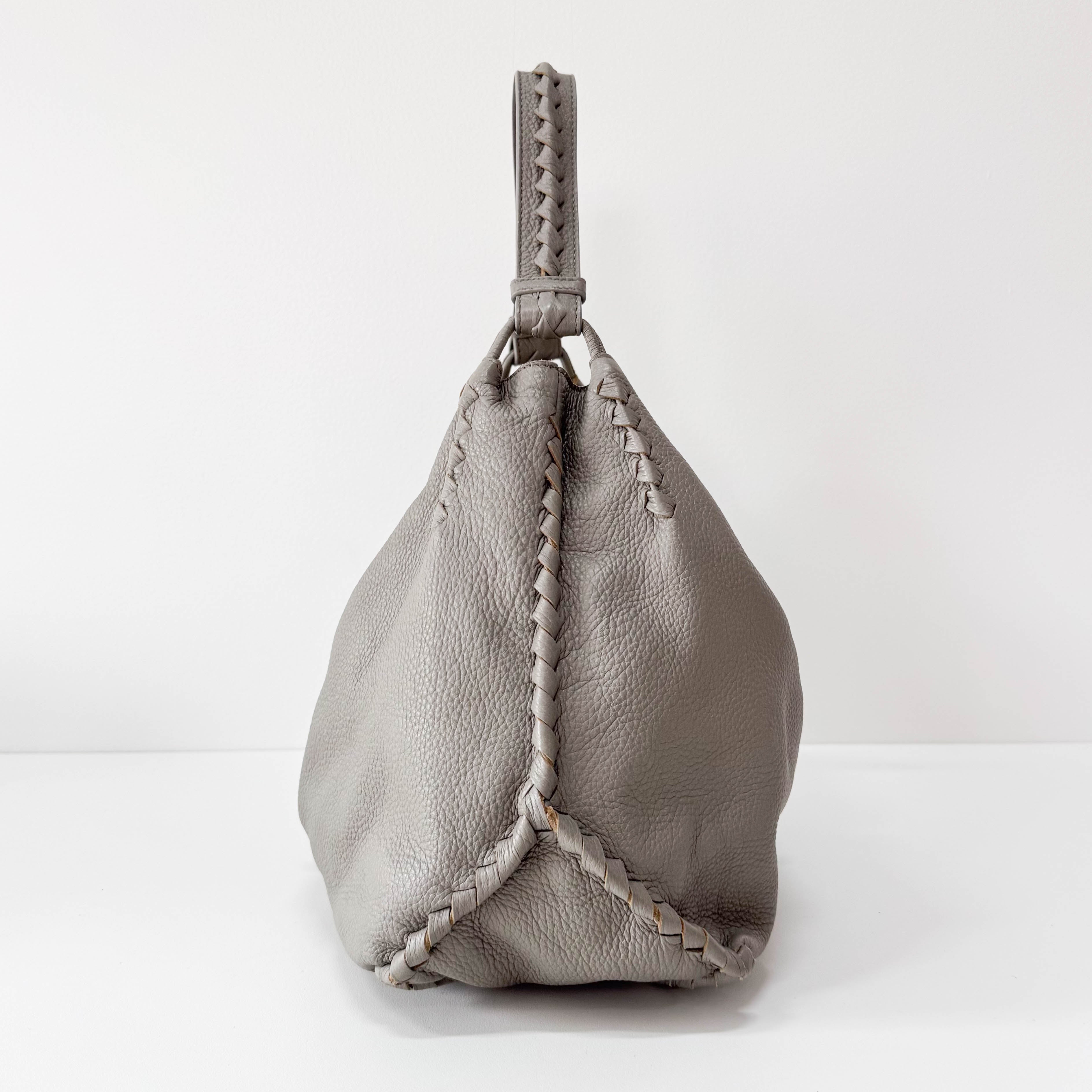 Cervo Hobo Leather Tote Bag