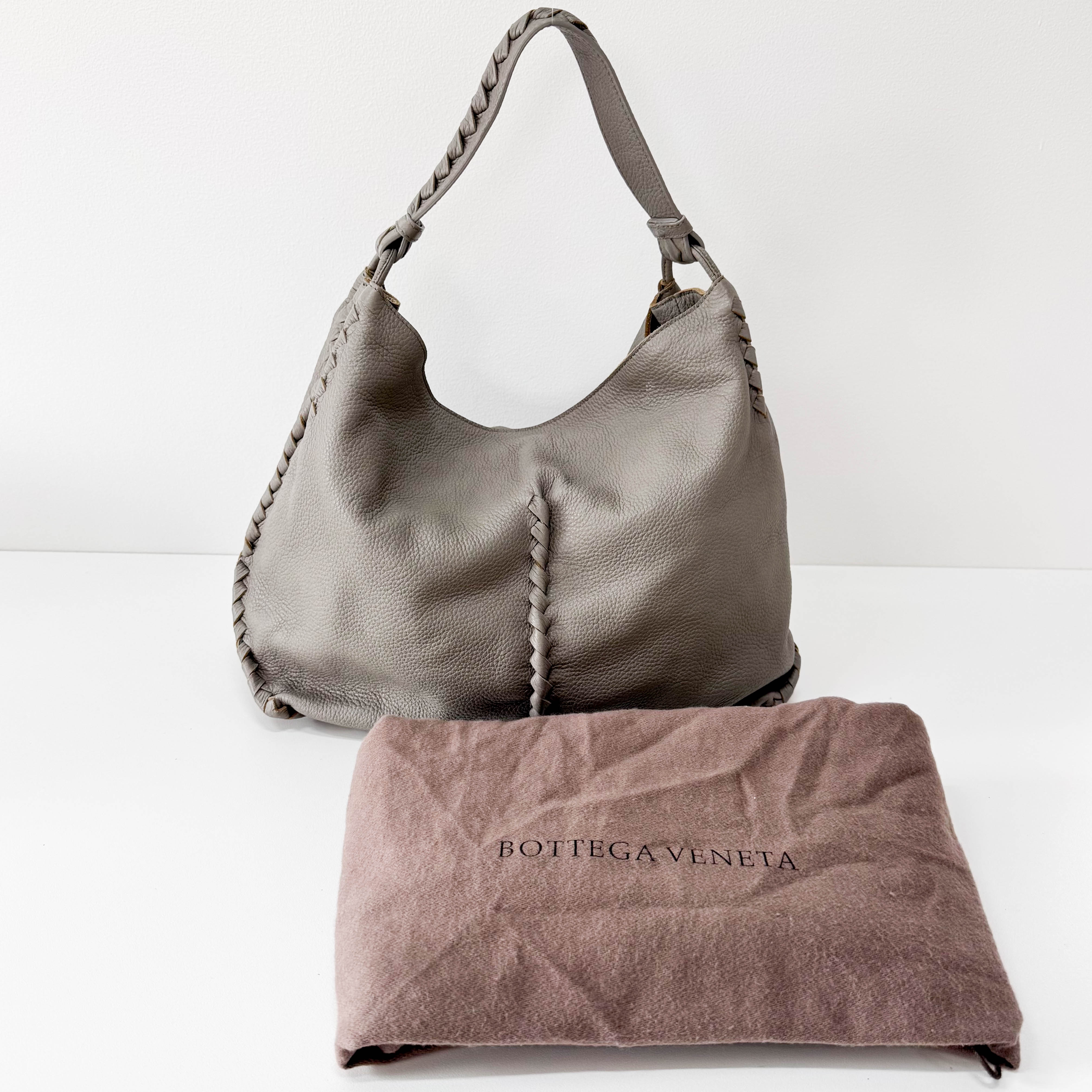 Cervo Hobo Leather Tote Bag