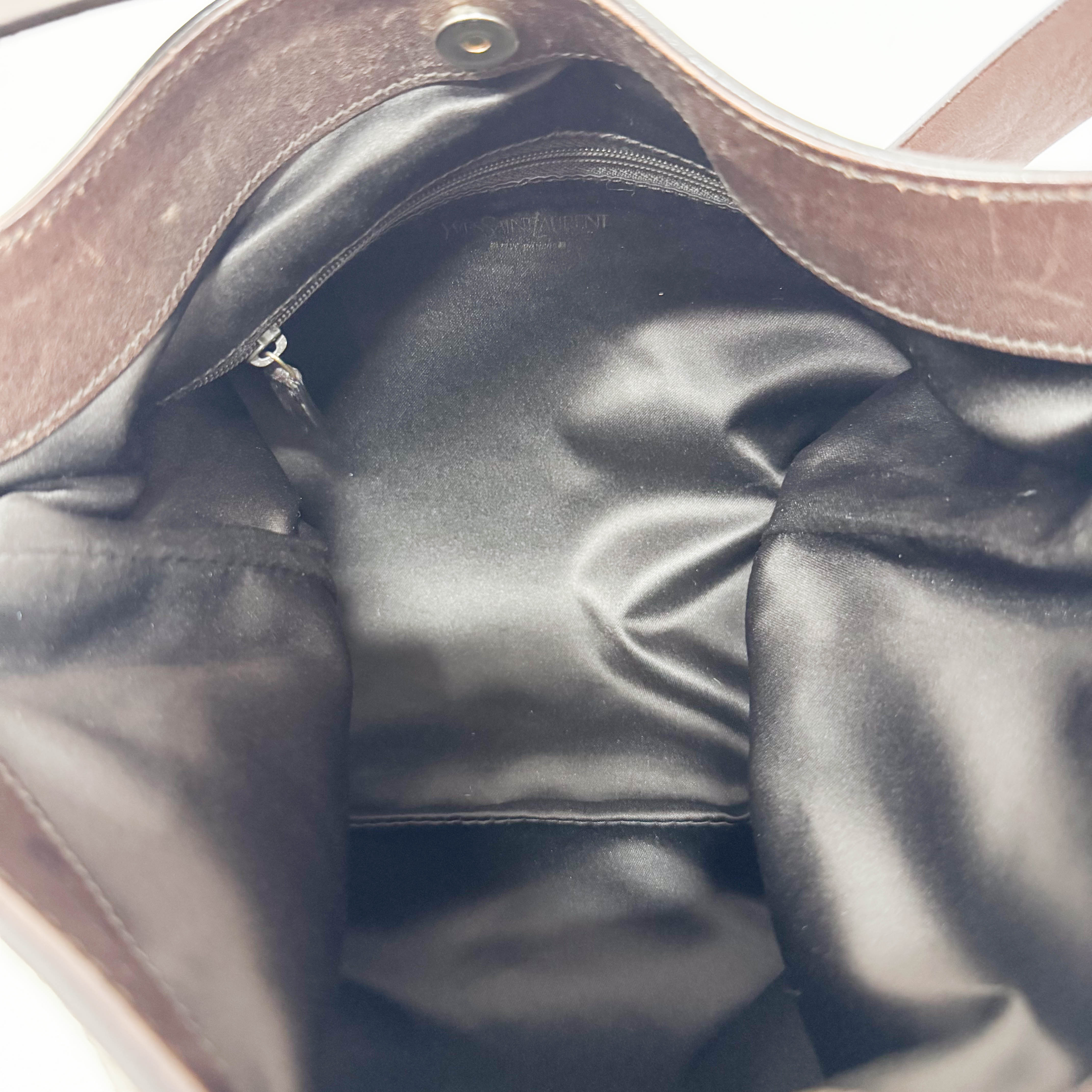 Brown Canvas Shoulder Bag