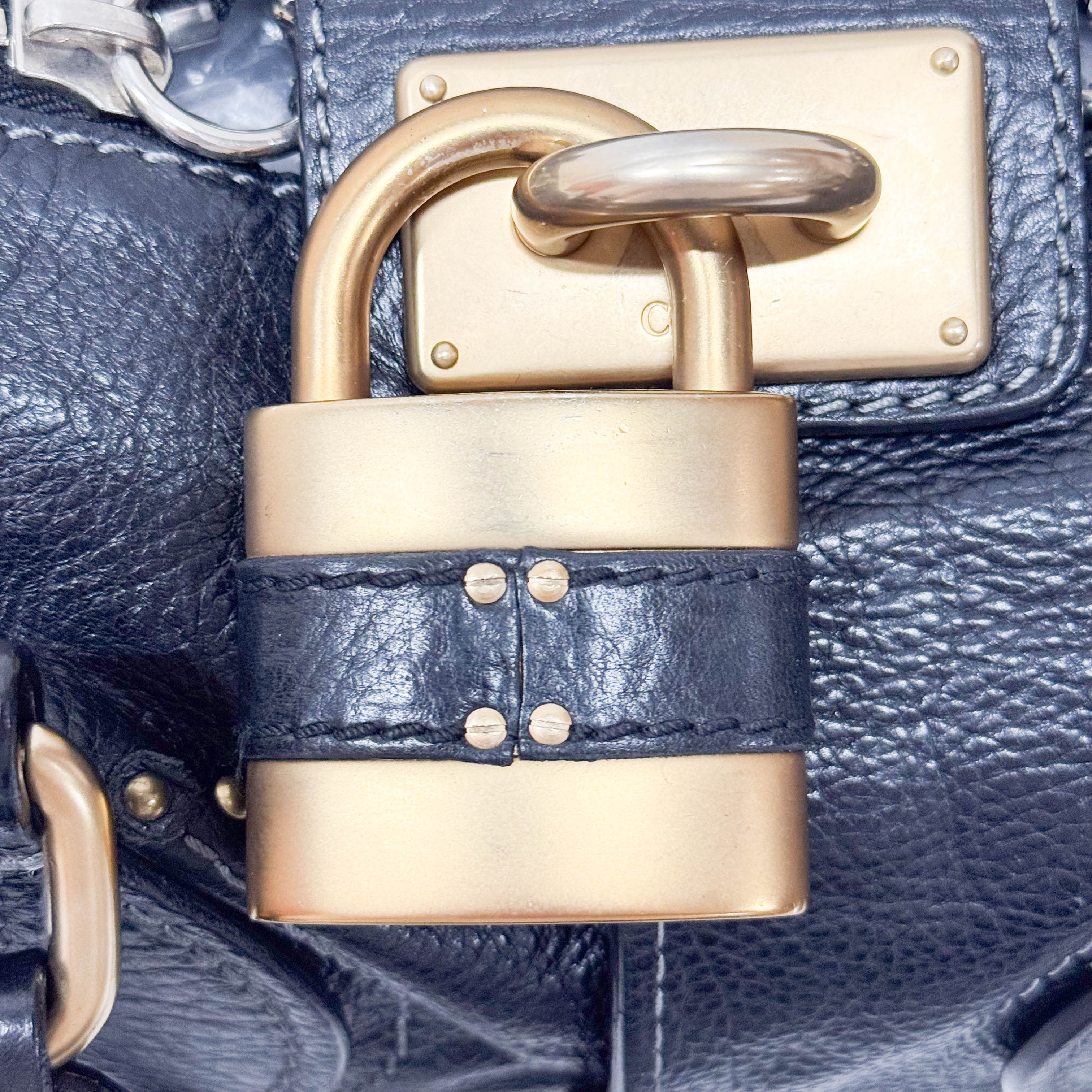 Paddington Black Leather Shoulder Bag