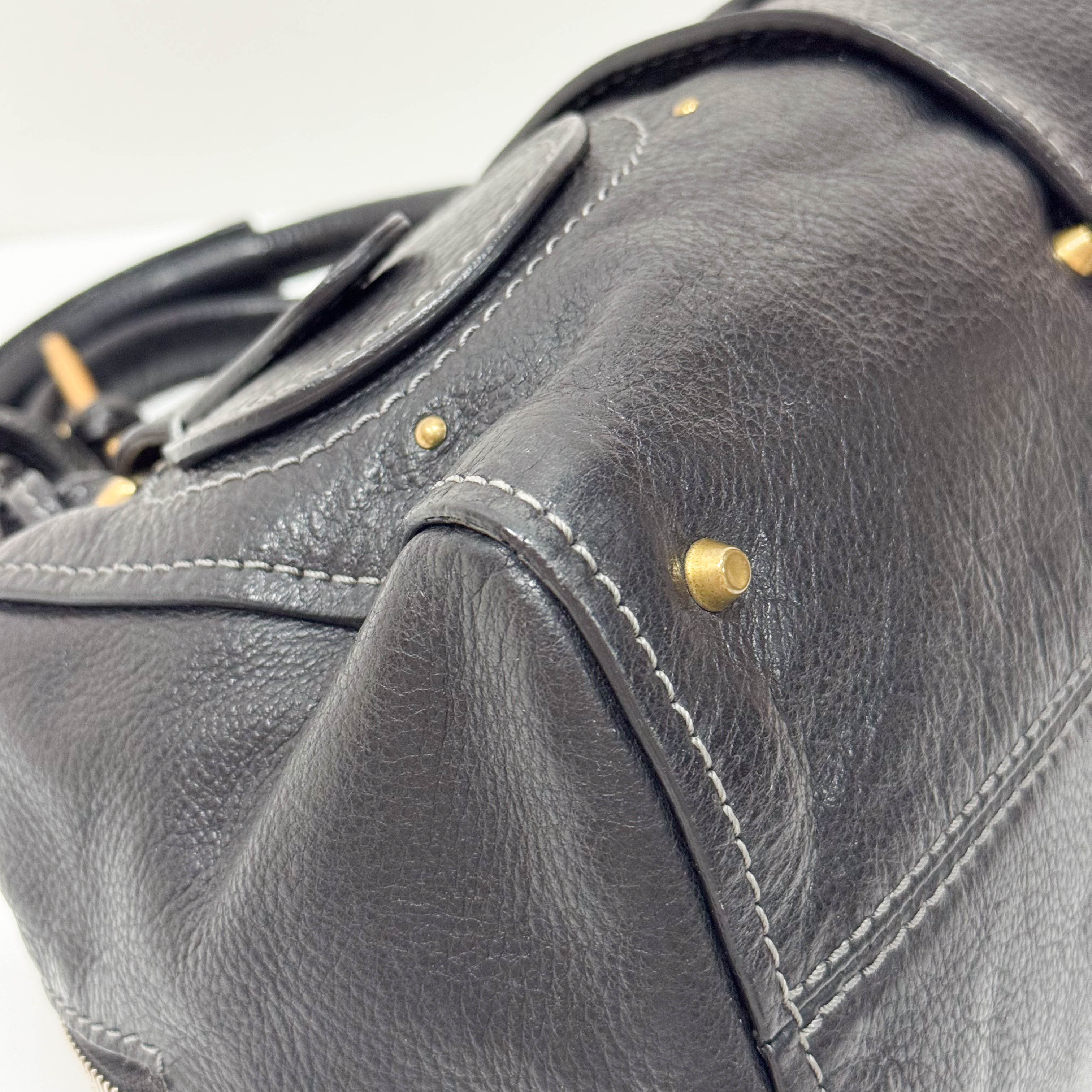 Paddington Black Leather Shoulder Bag