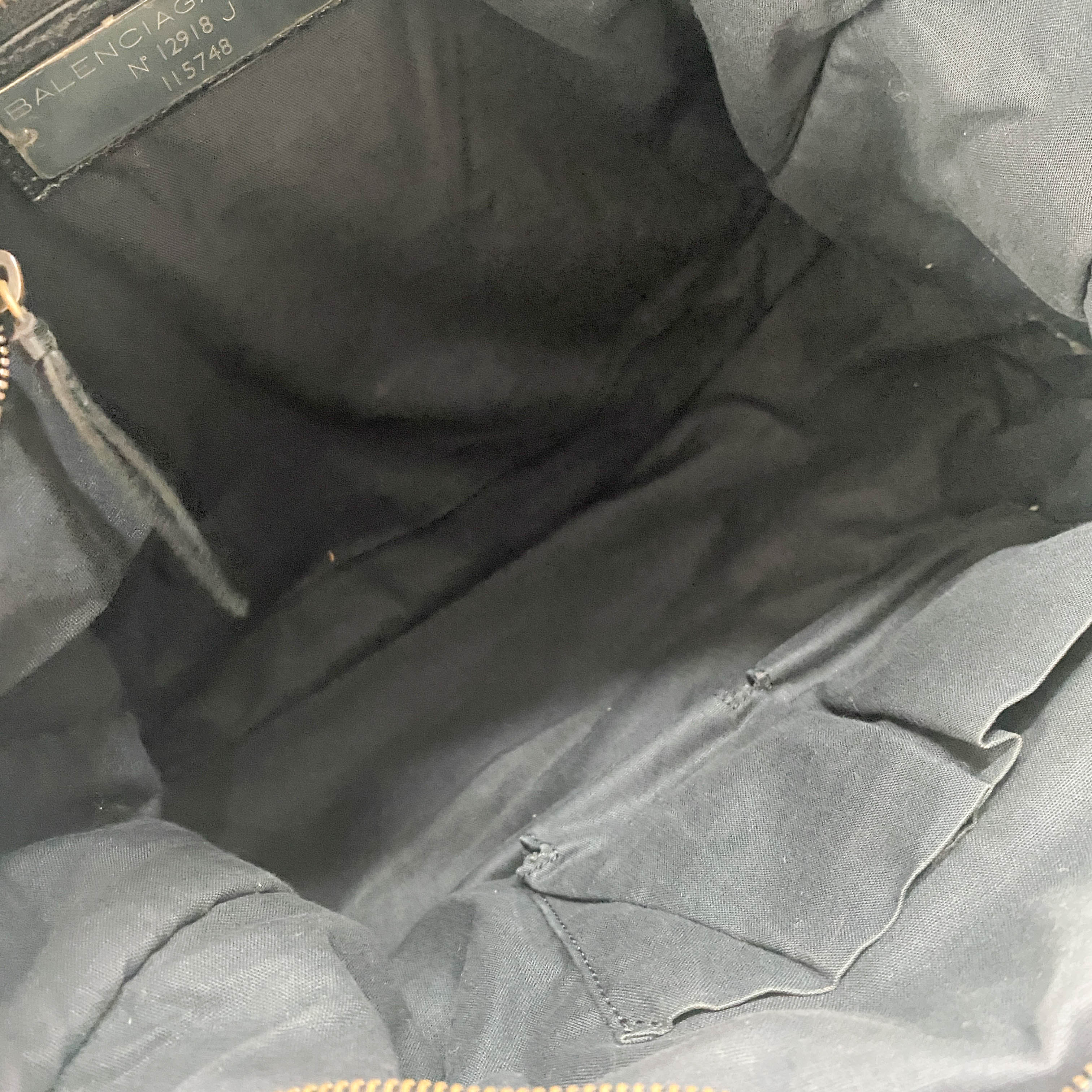 The City Black Leather Two Way Bag