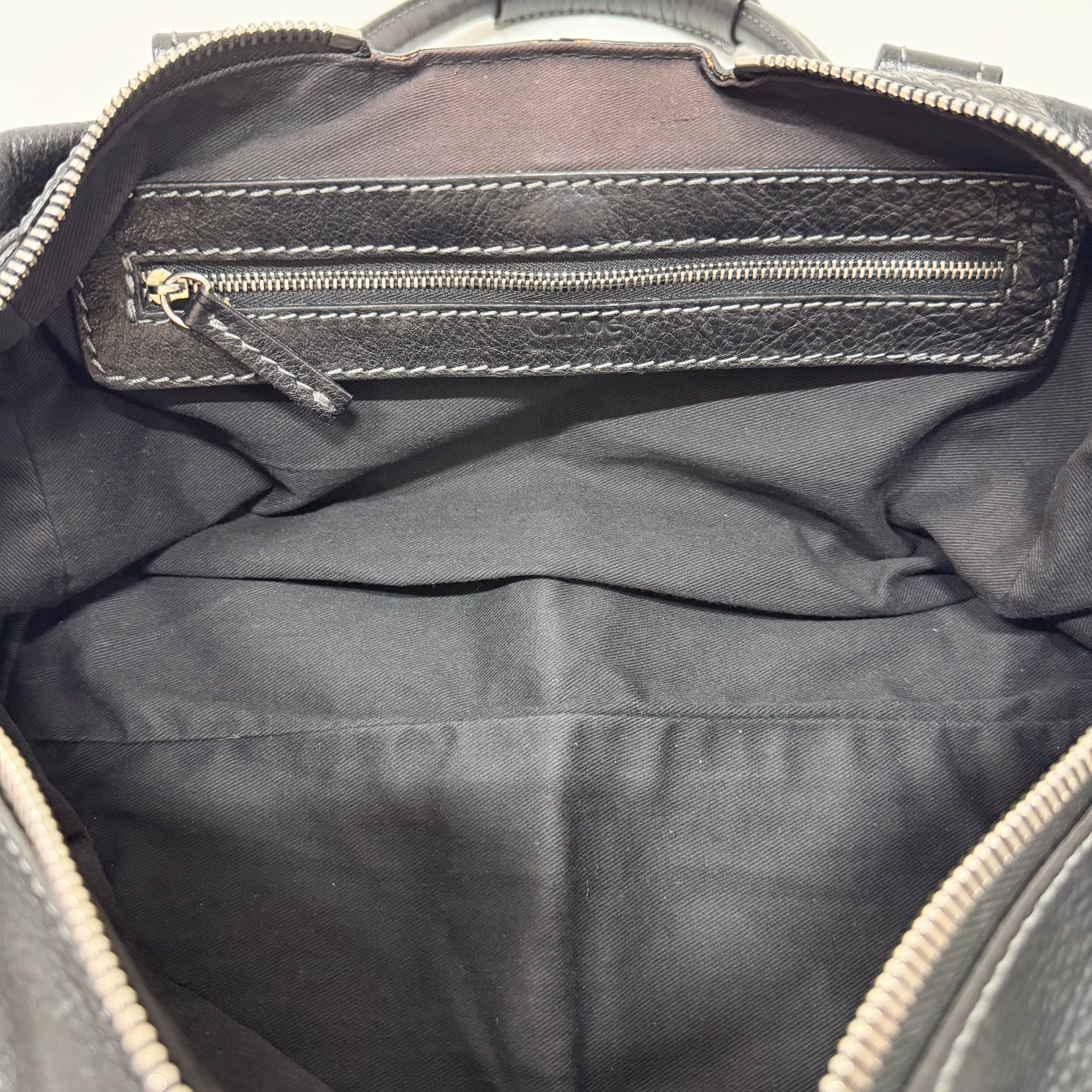 Paddington Black Leather Shoulder Bag