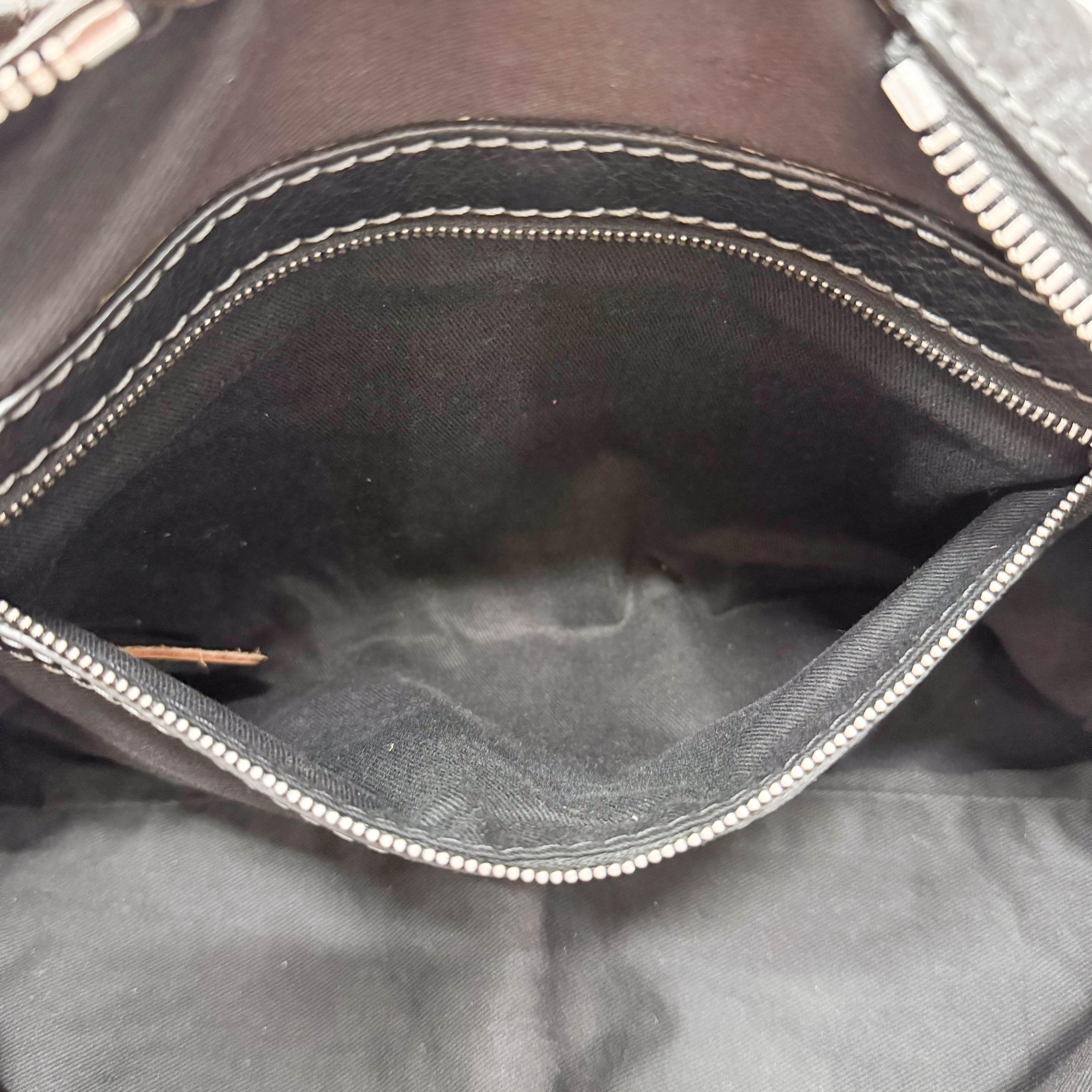 Paddington Black Leather Shoulder Bag