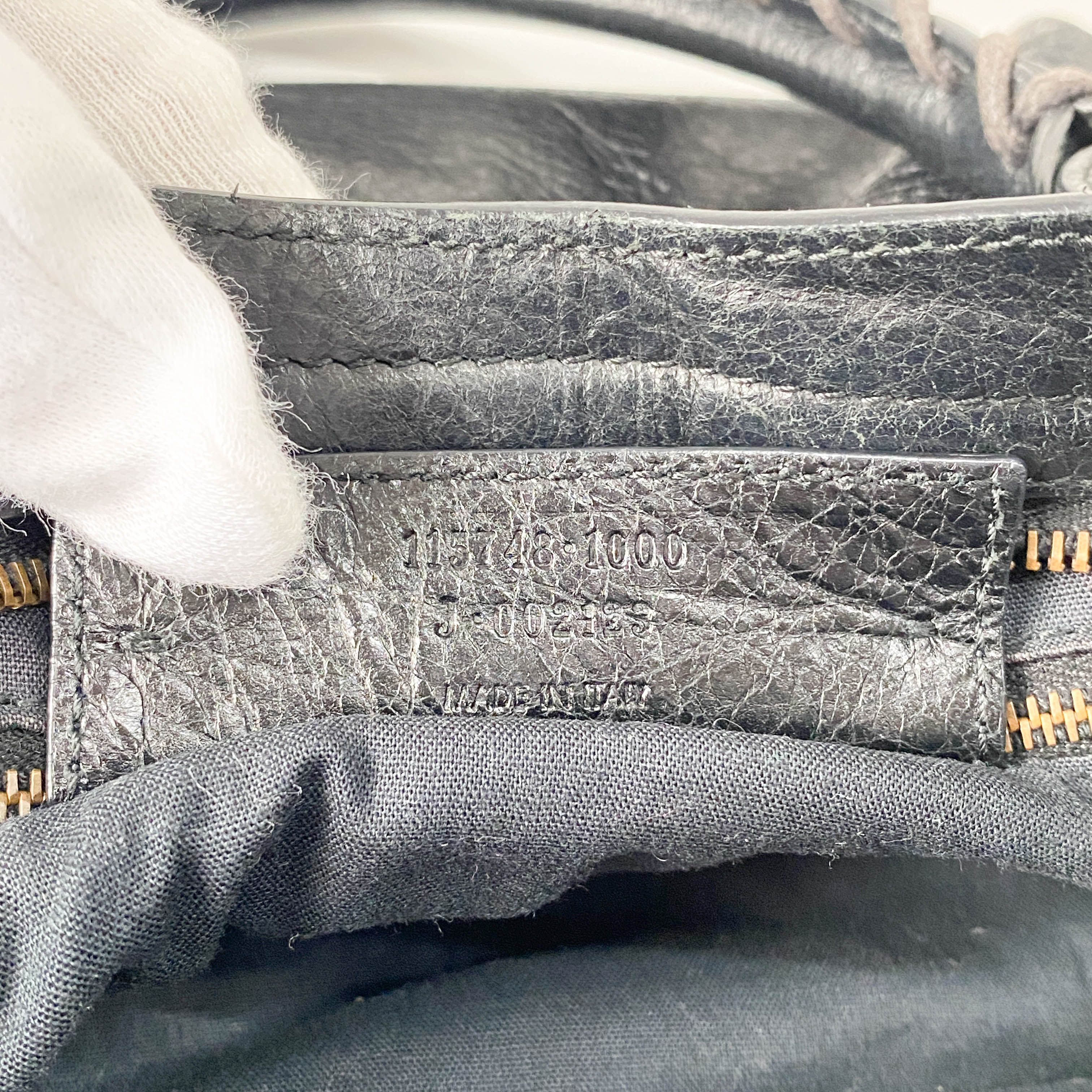 The City Black Leather Two Way Bag