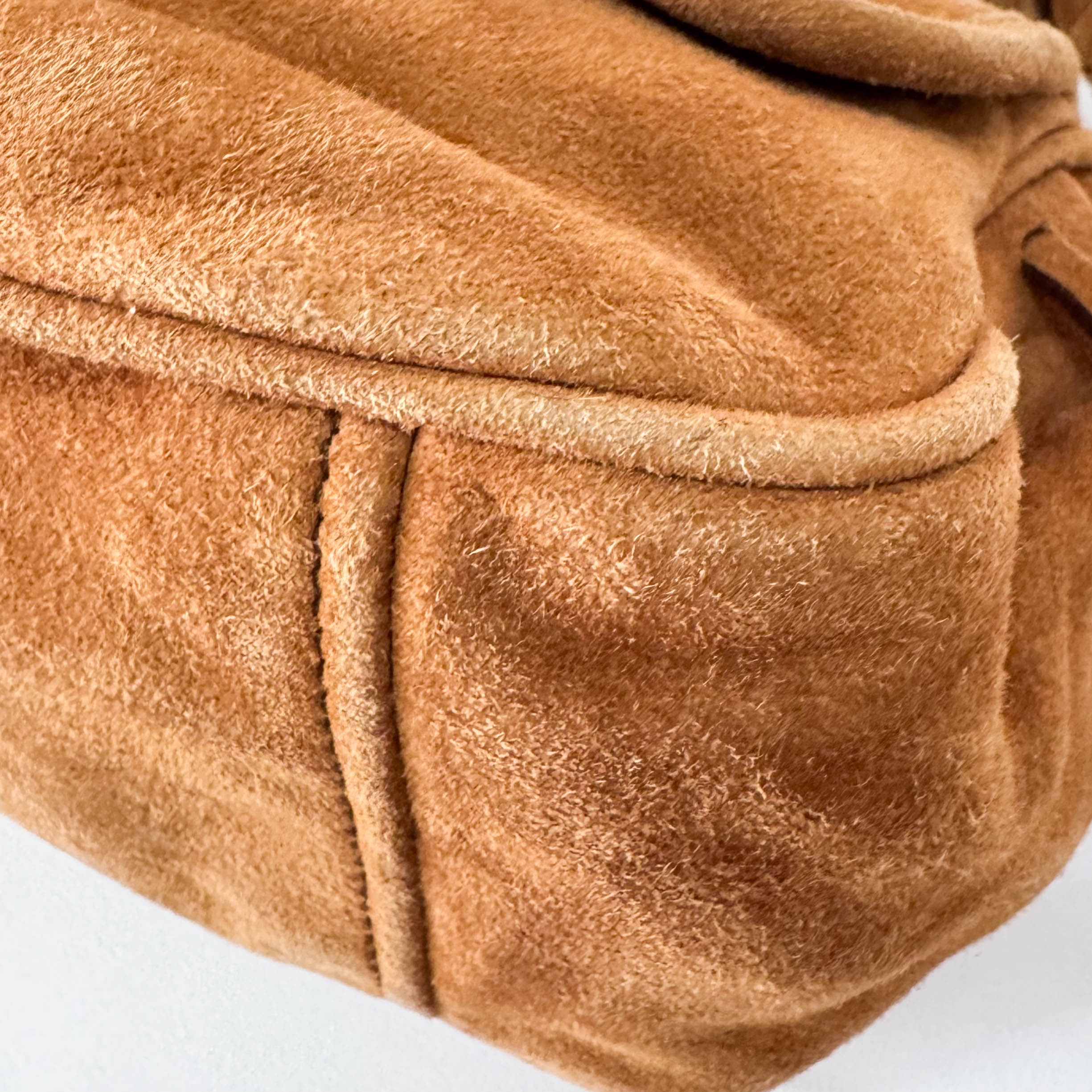 Little Flower Buckle Suede Bag