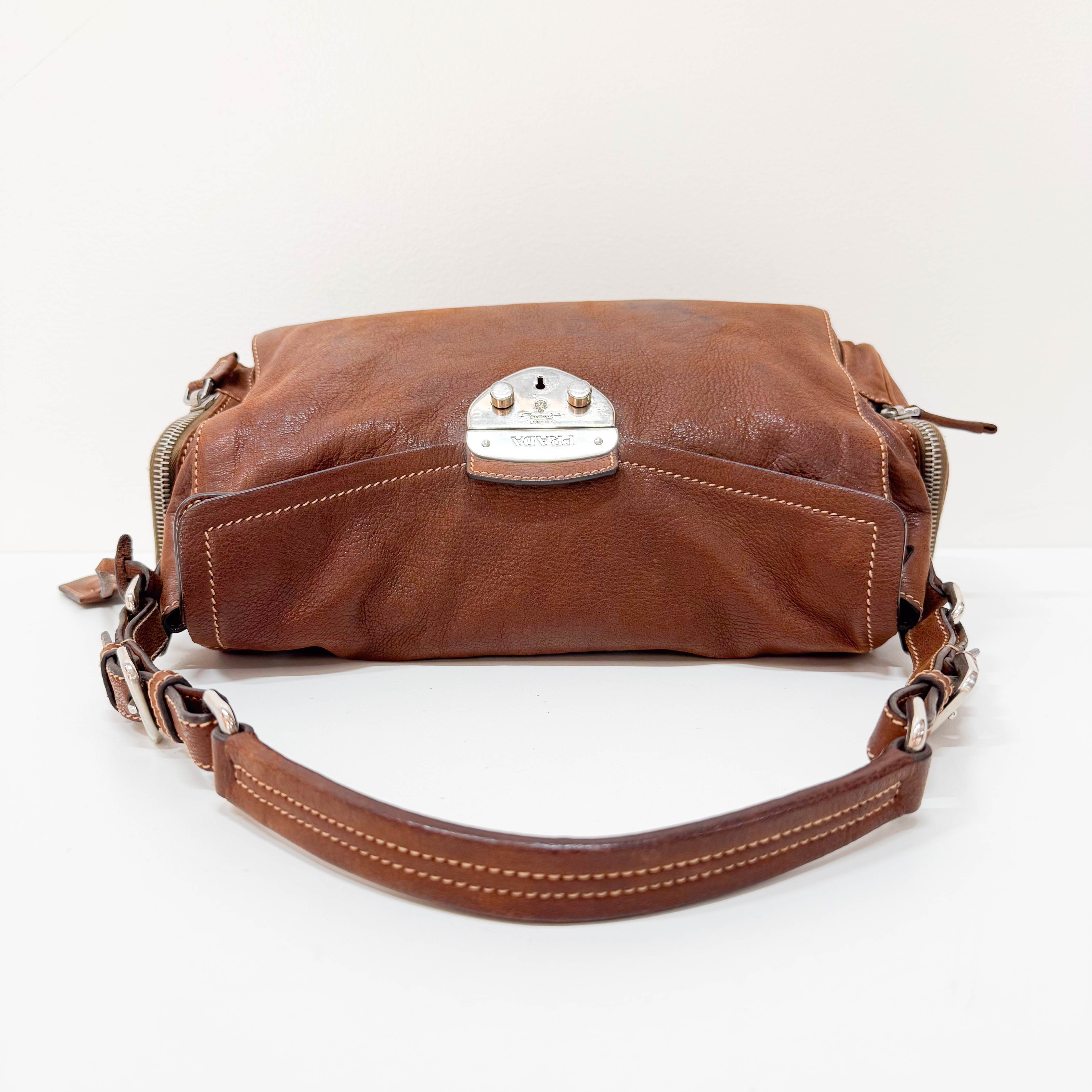 Brown Leather Shoulder Bag