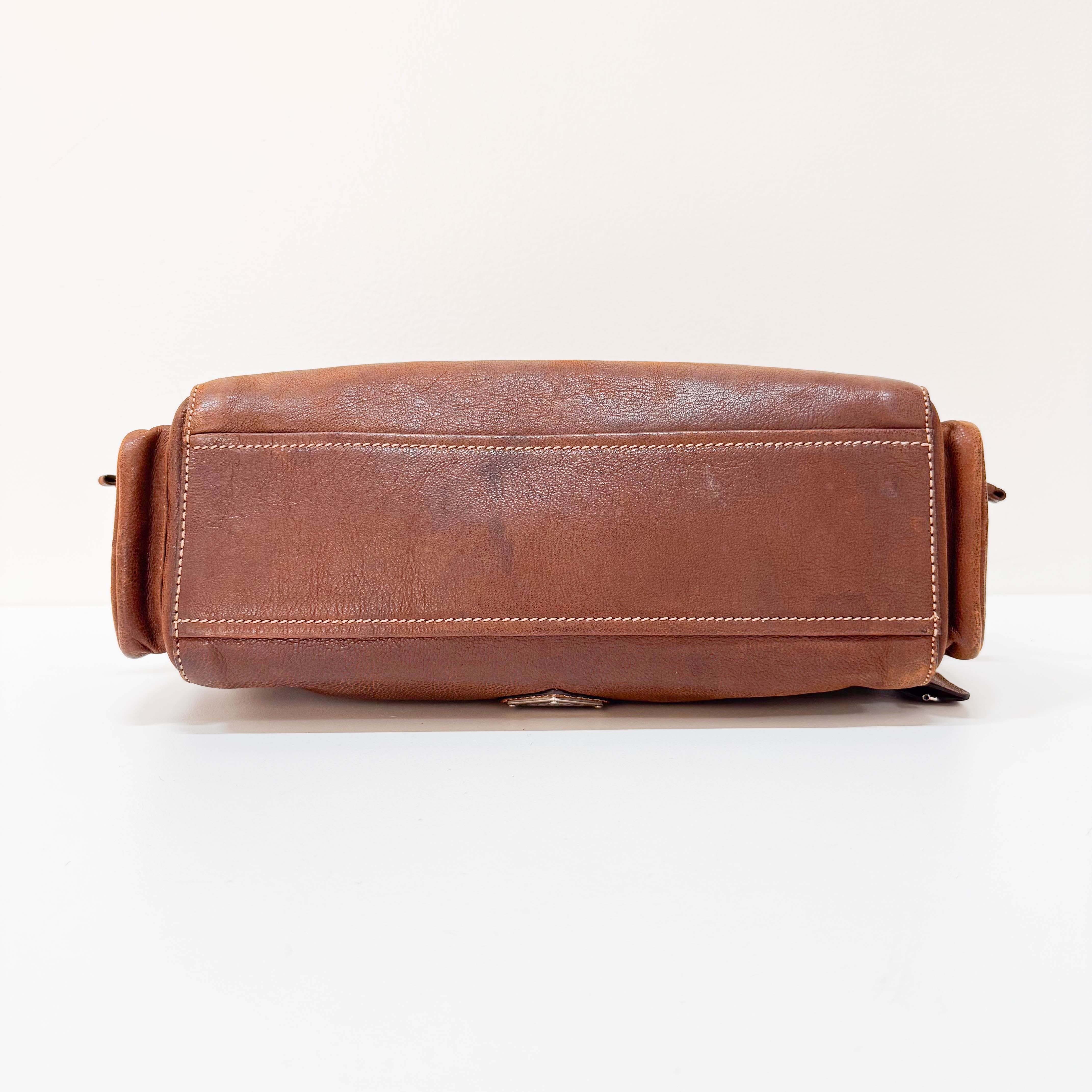 Brown Leather Shoulder Bag