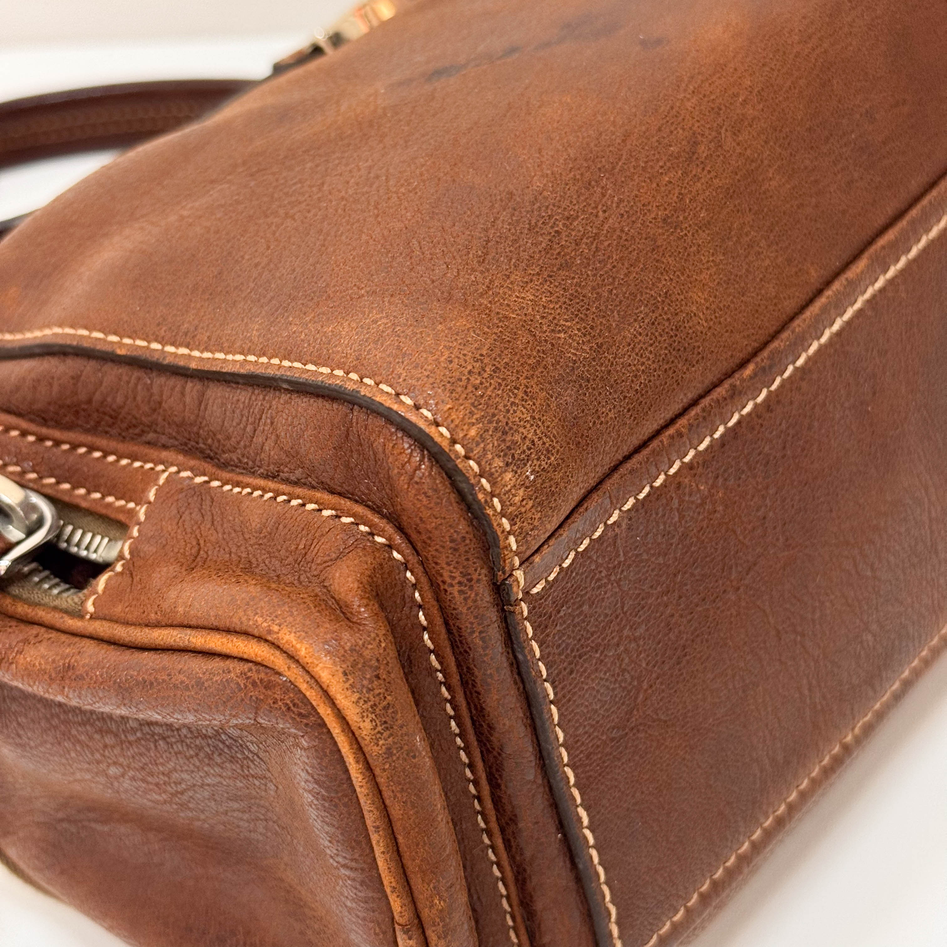 Brown Leather Shoulder Bag
