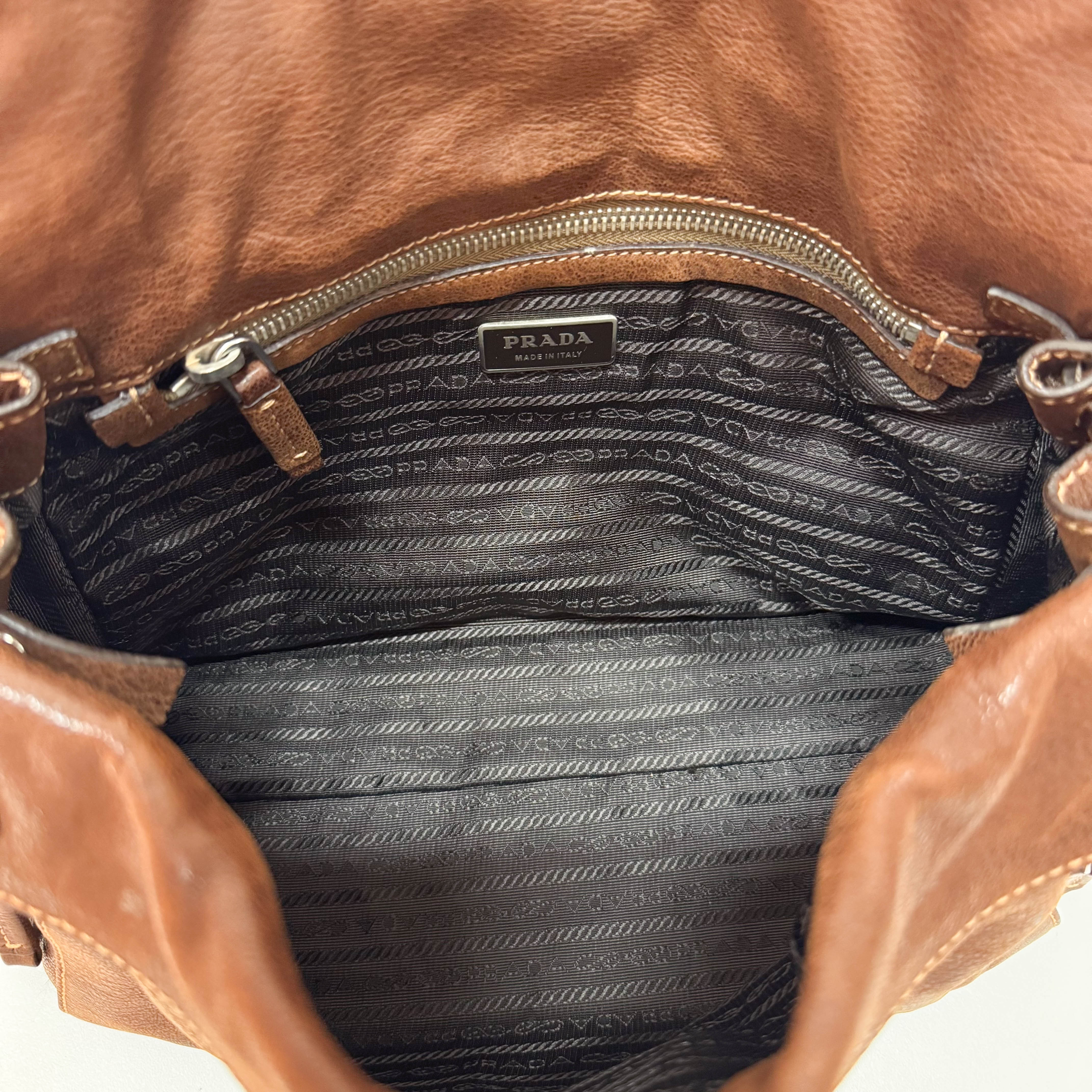 Brown Leather Shoulder Bag