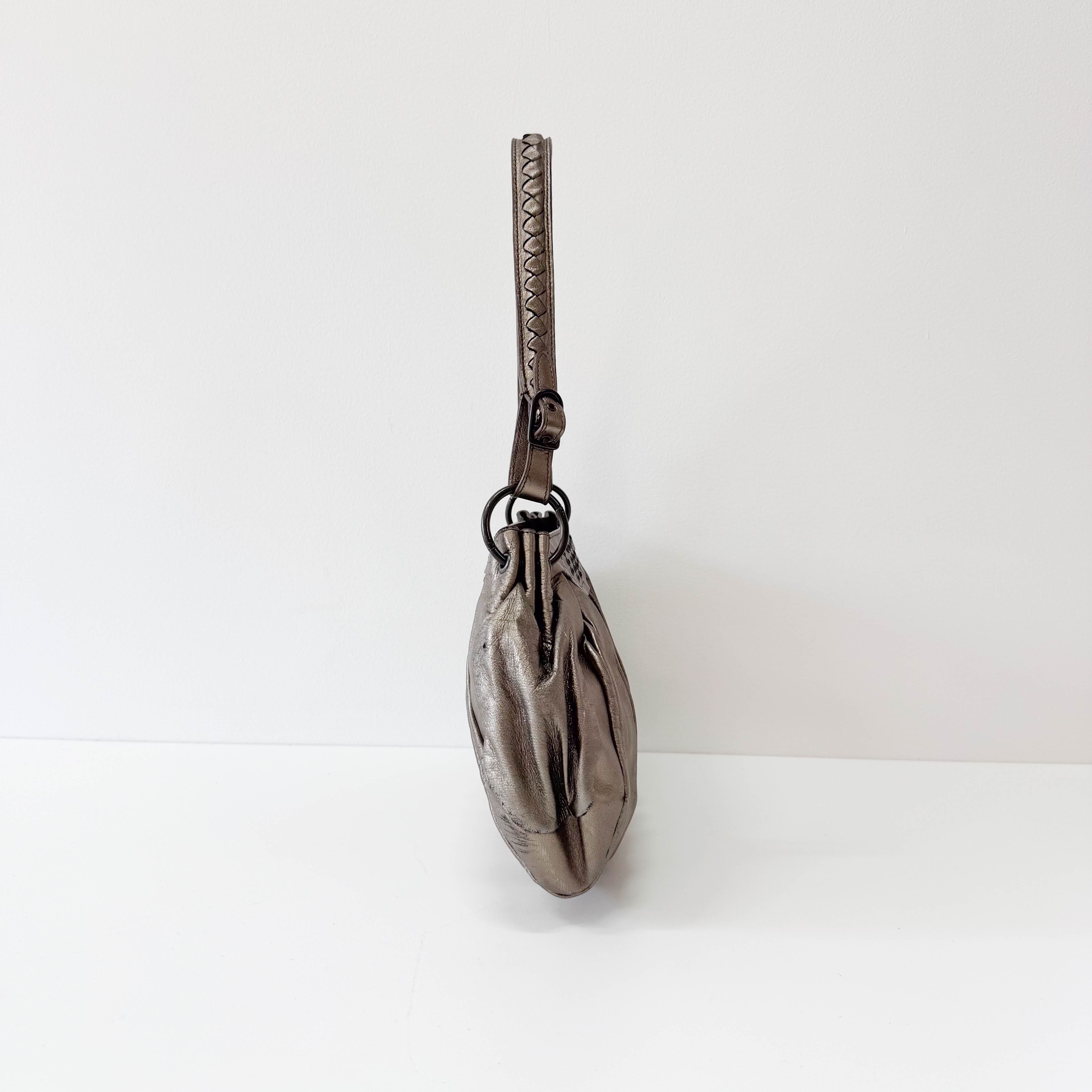 Archive Metallic Gold Leather Shoulder Bag