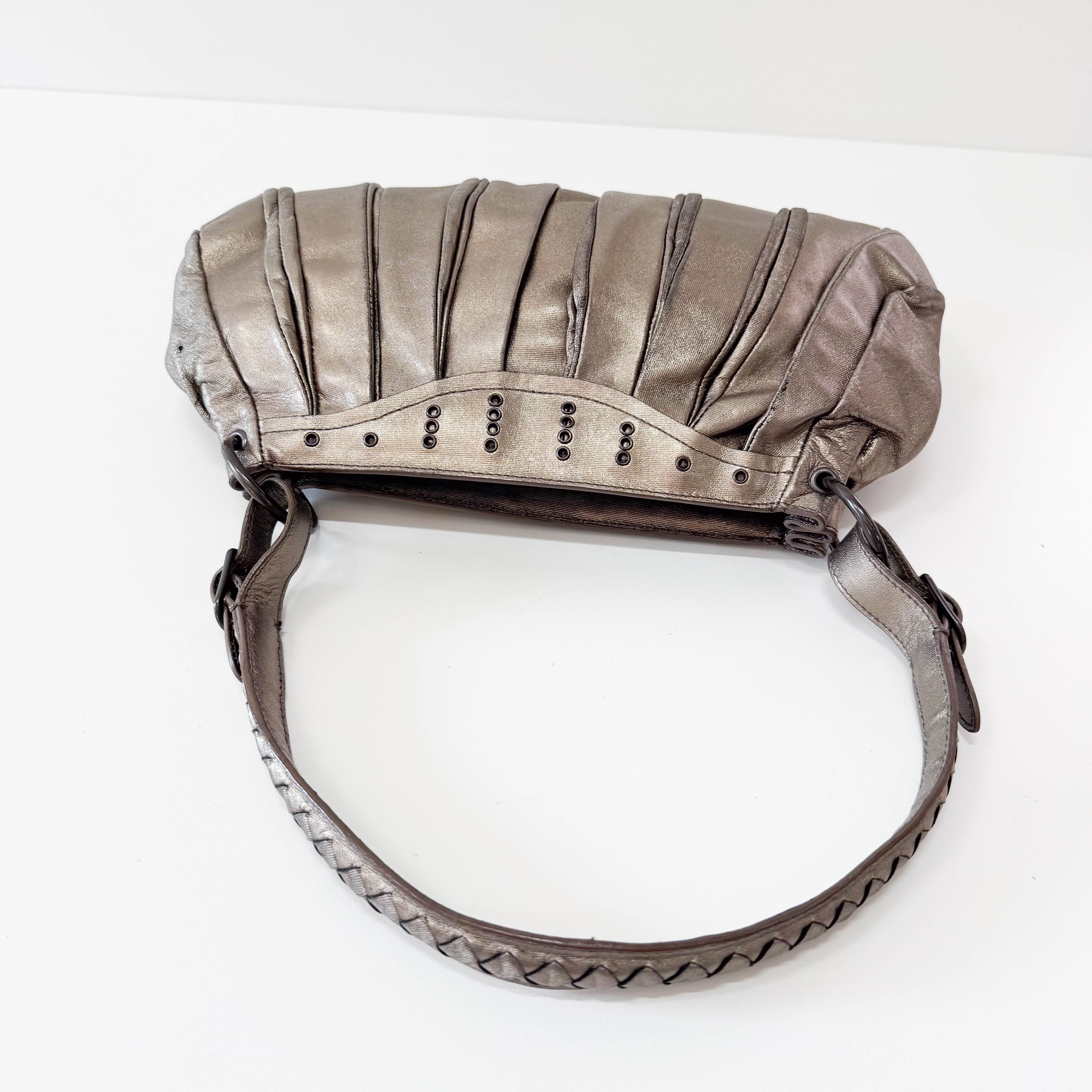 Archive Metallic Gold Leather Shoulder Bag