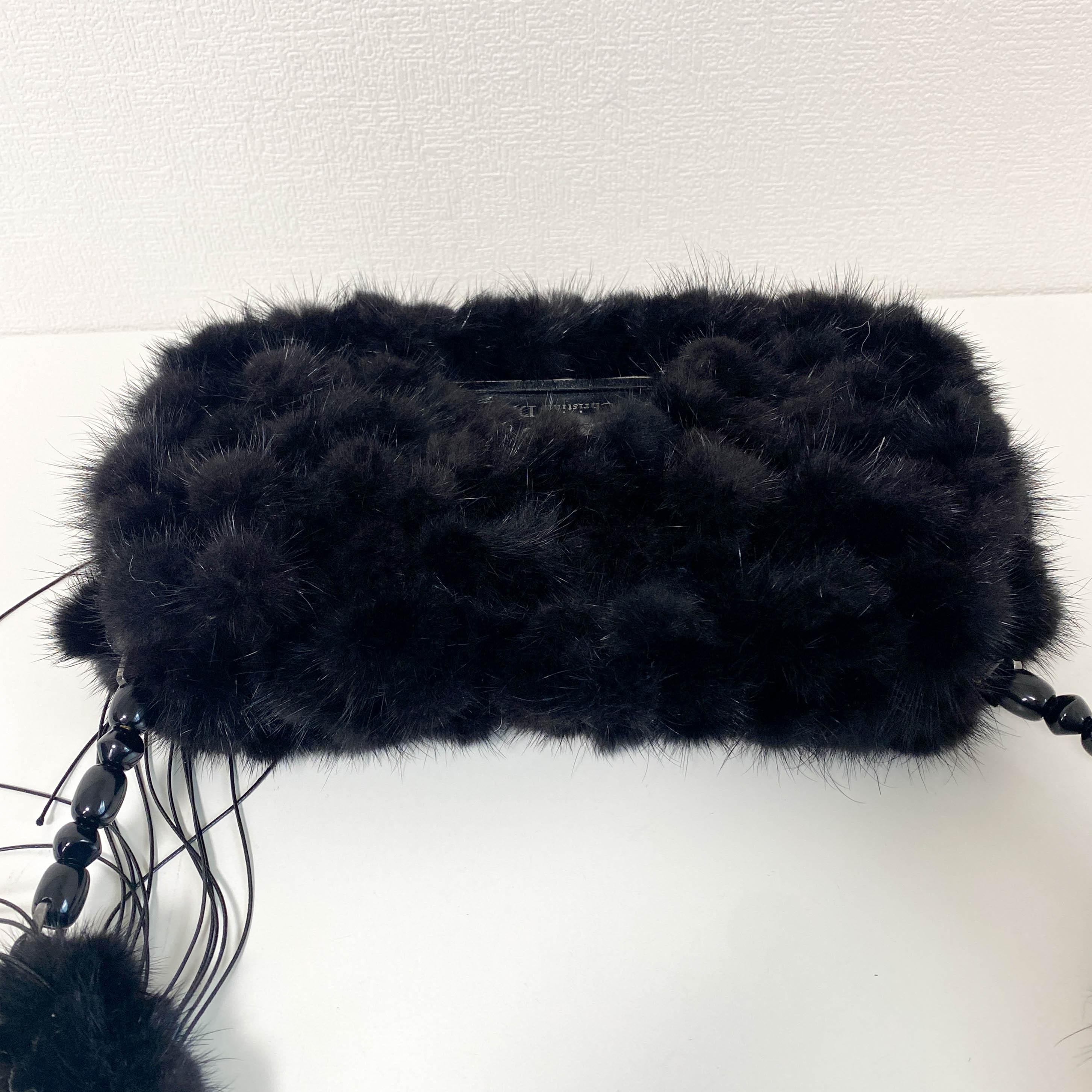 Malice Black Fur Shoulder Bag