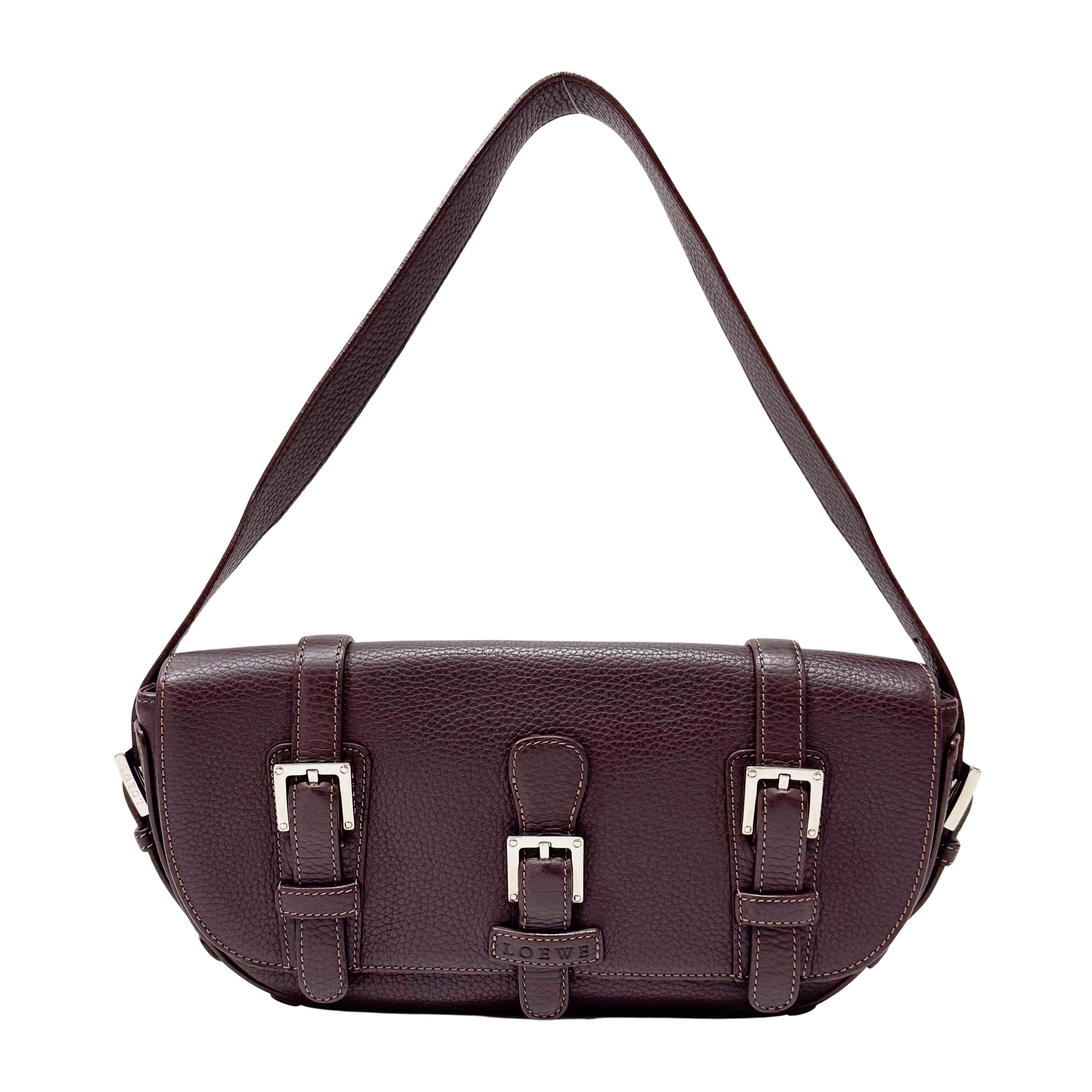Brown Leather Shoulder Bag
