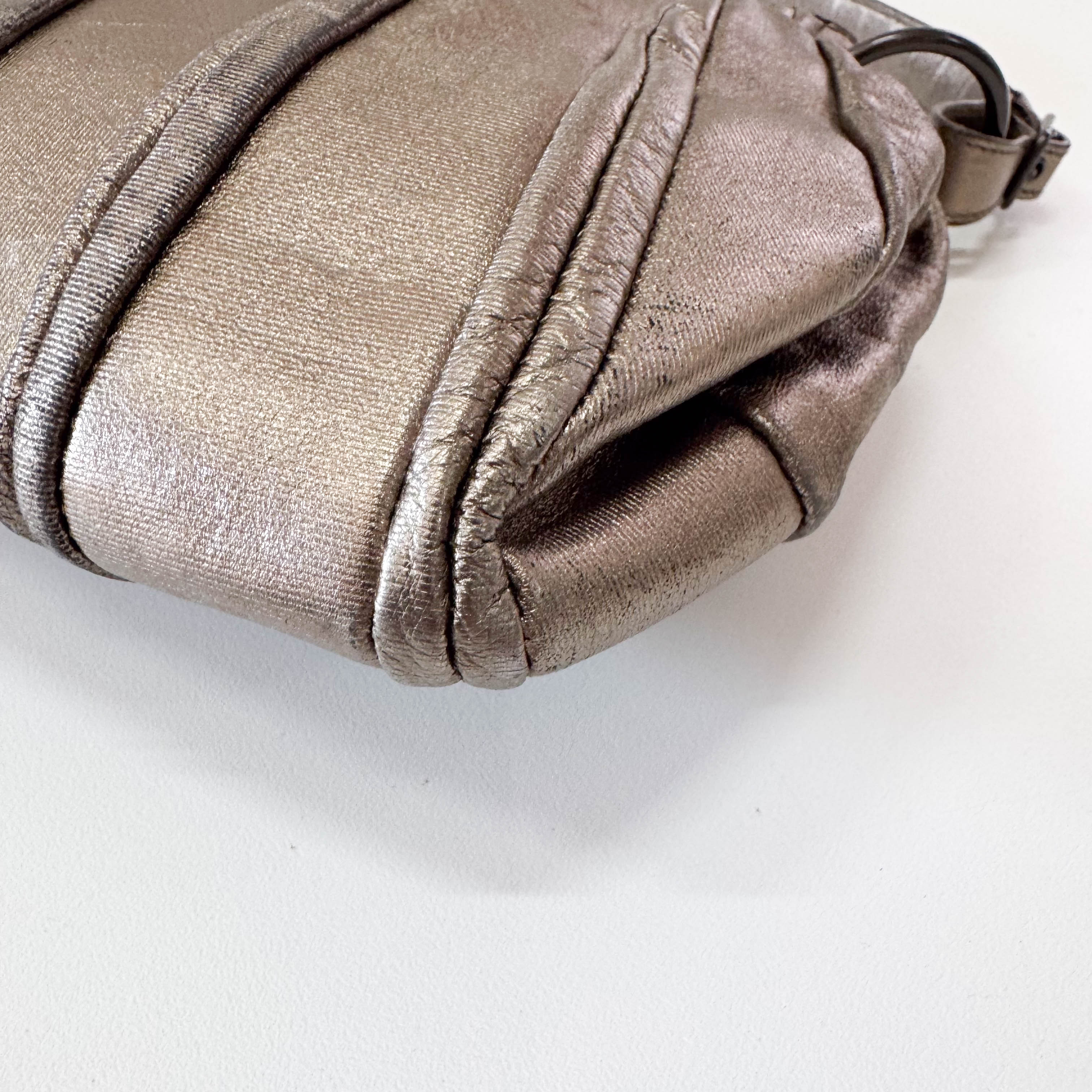 Archive Metallic Gold Leather Shoulder Bag