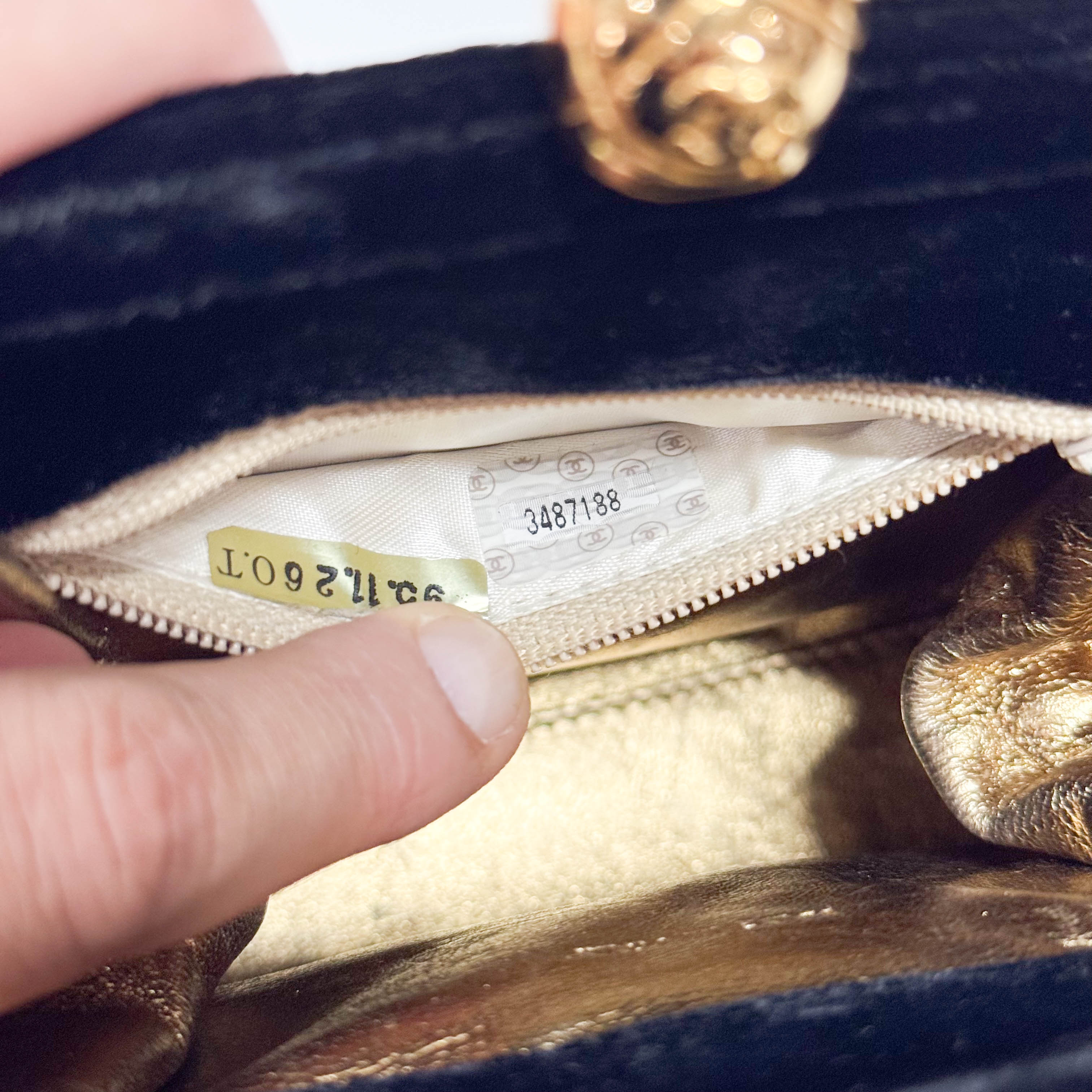 Black Velvet Handbag