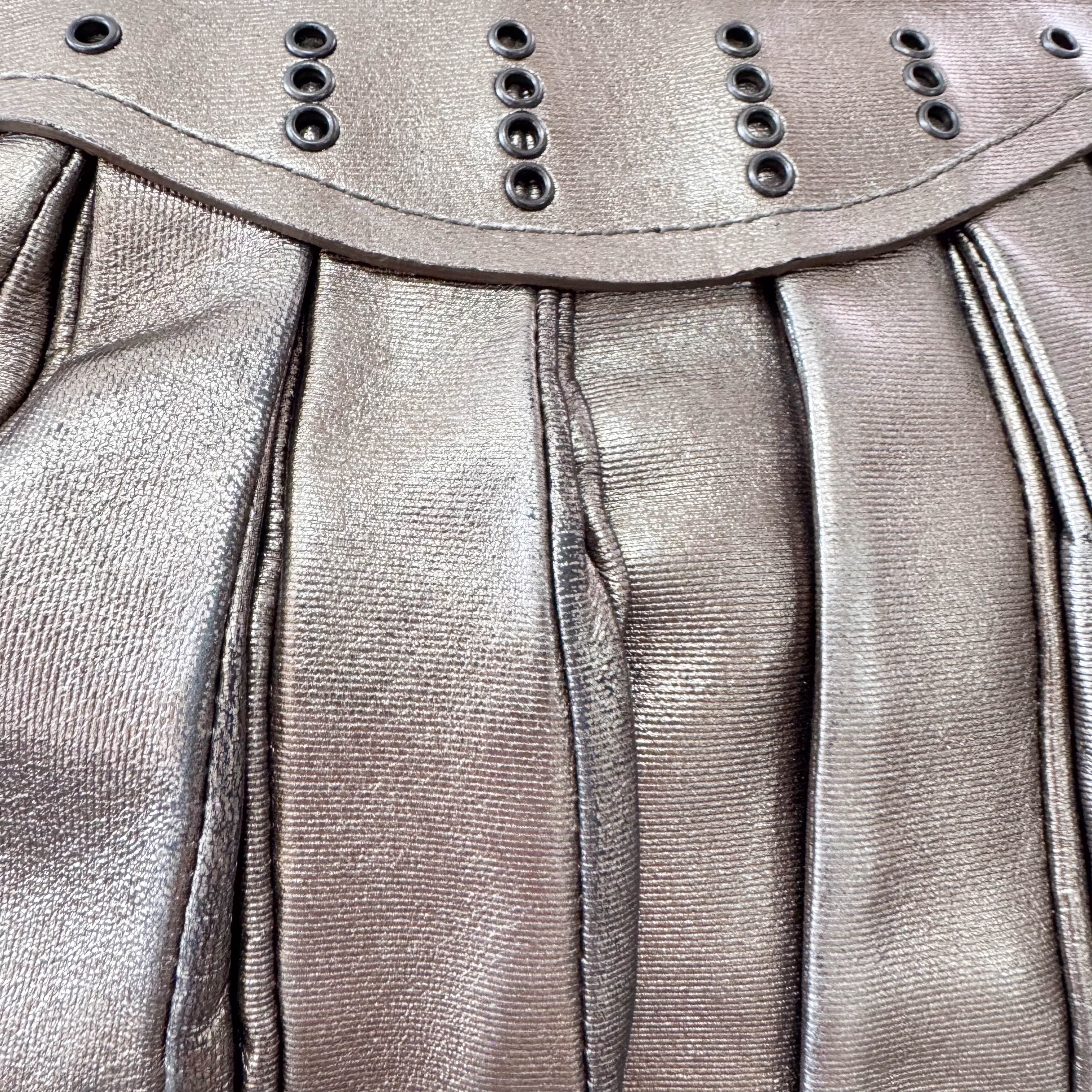 Archive Metallic Gold Leather Shoulder Bag