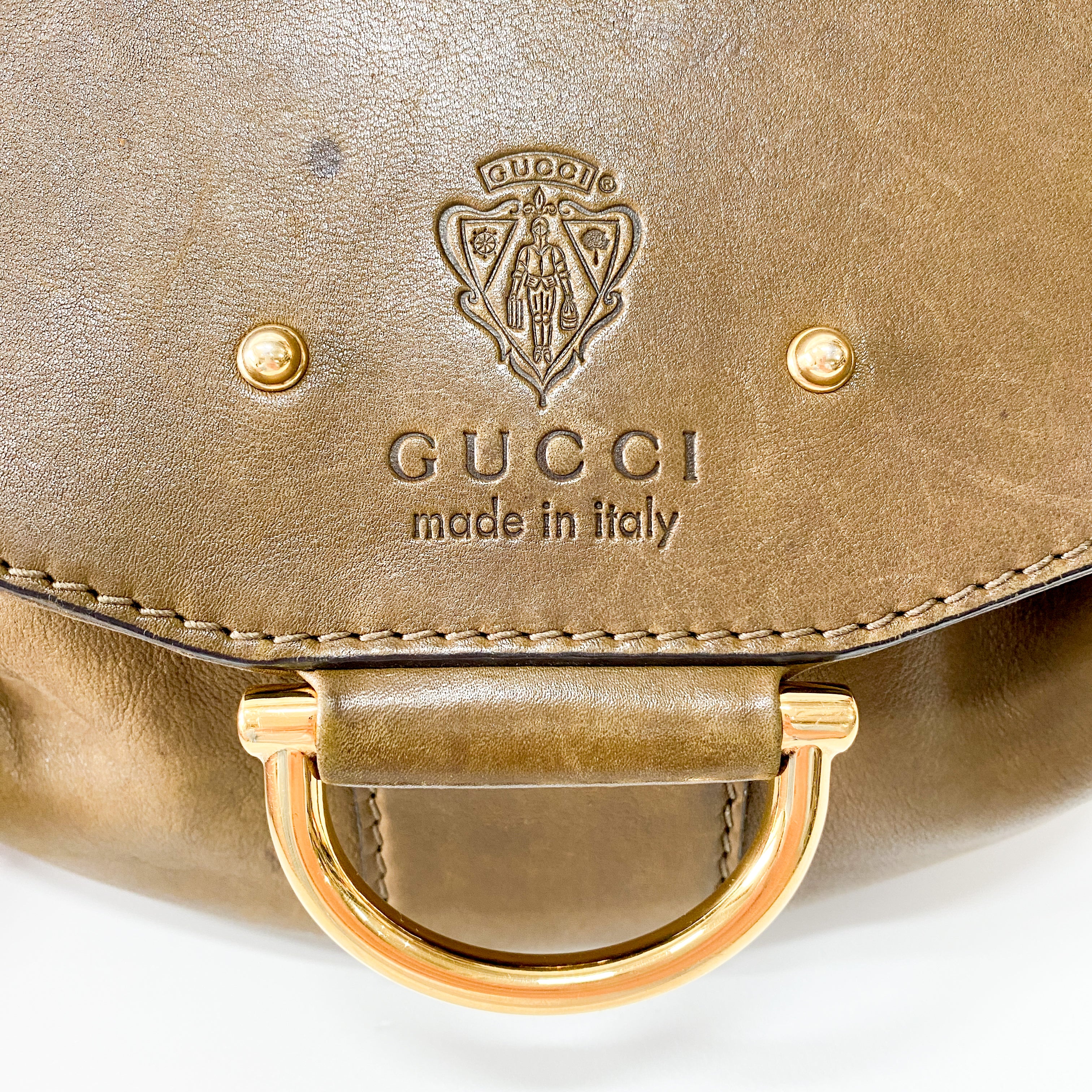 Bamboo and Chain Shoulder Bag with Fur Details