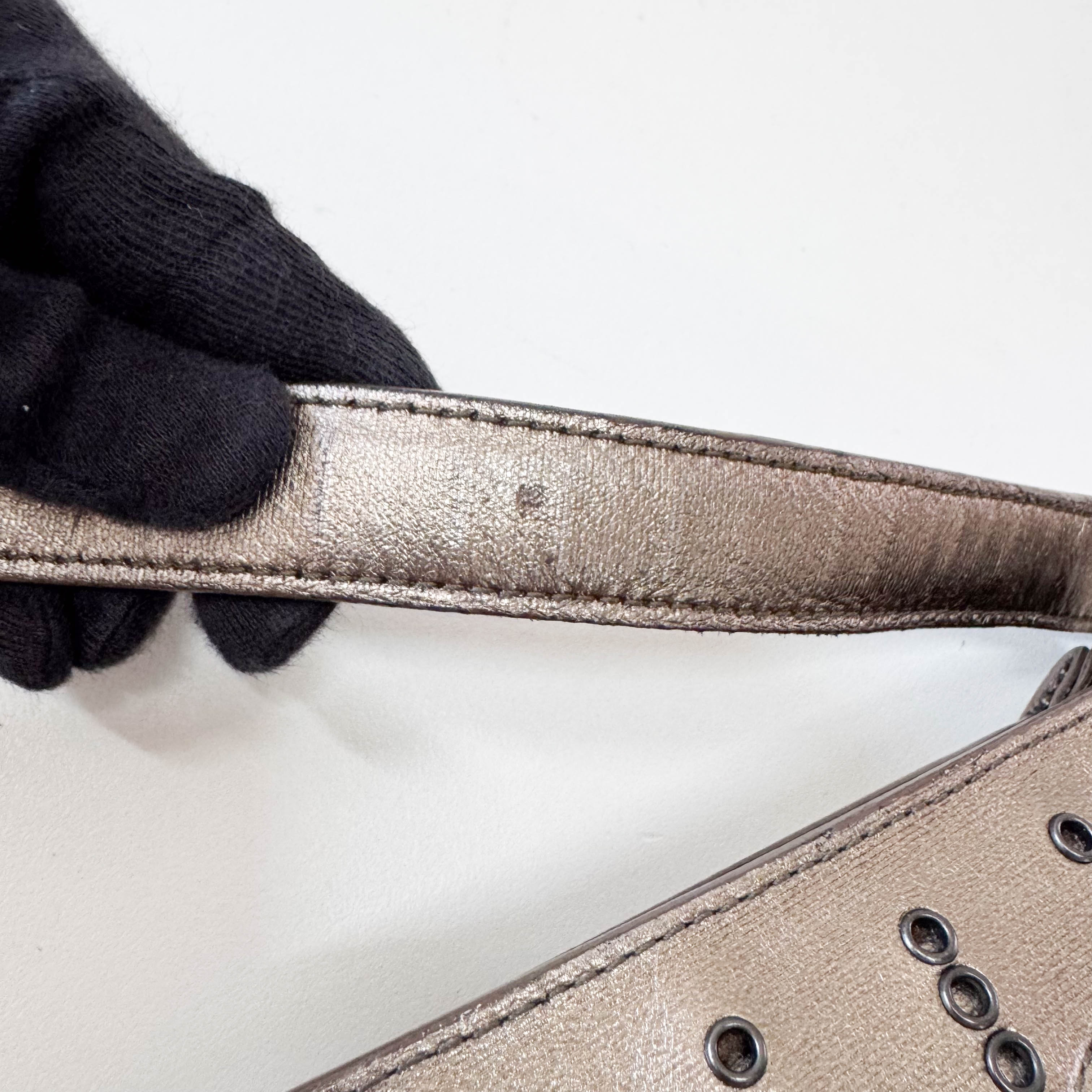 Archive Metallic Gold Leather Shoulder Bag