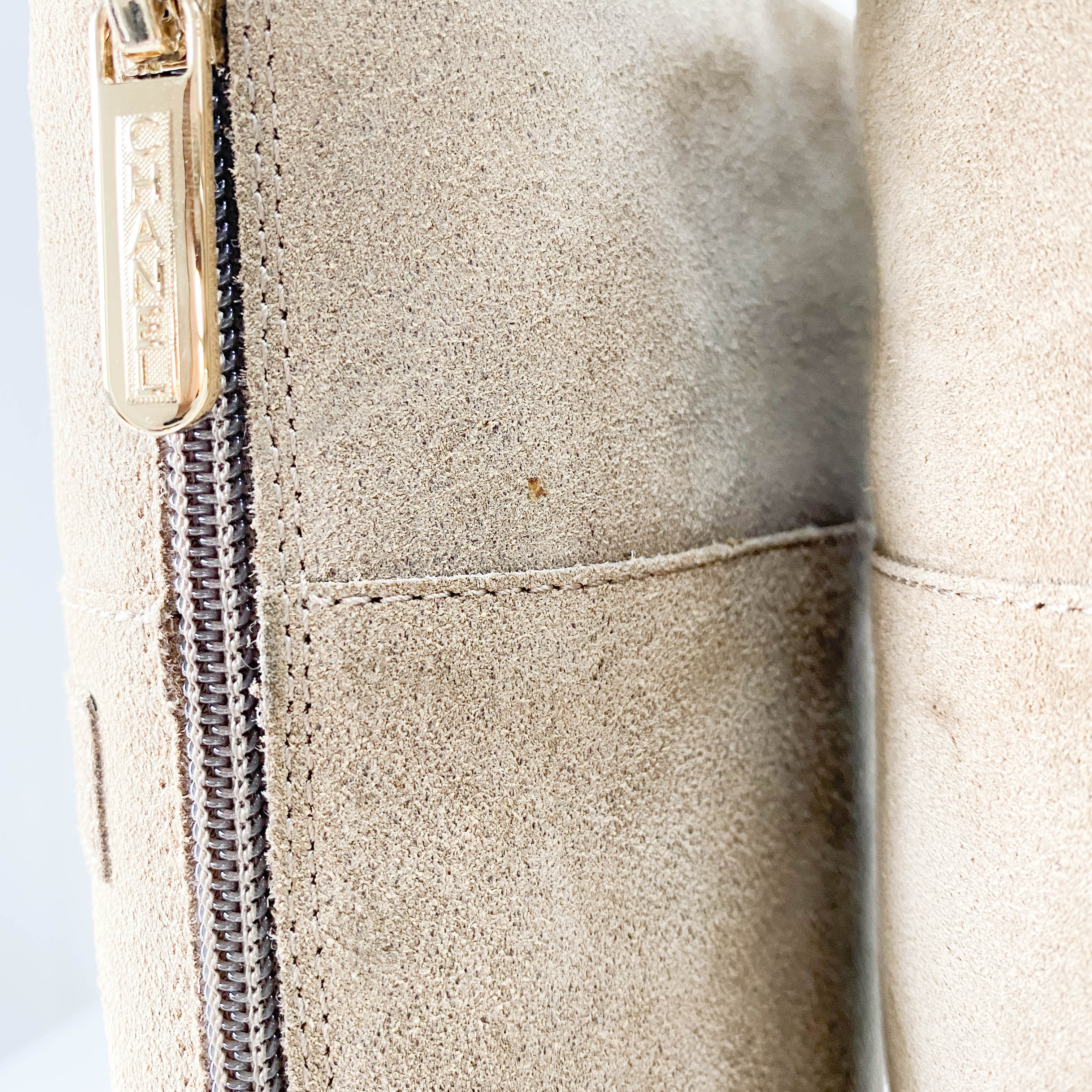 Size 39 Beige Suede Tall Boots