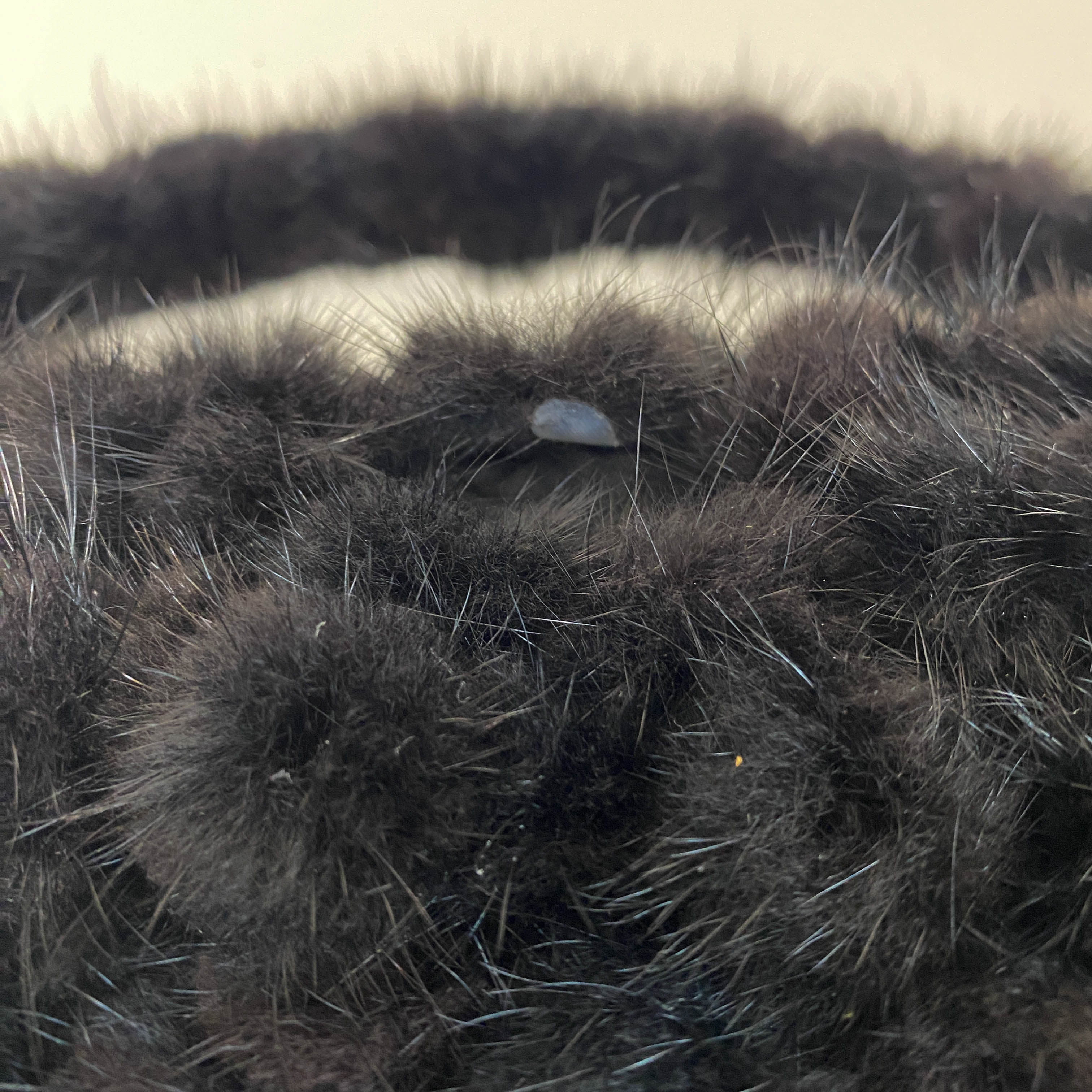 Malice Black Fur Shoulder Bag