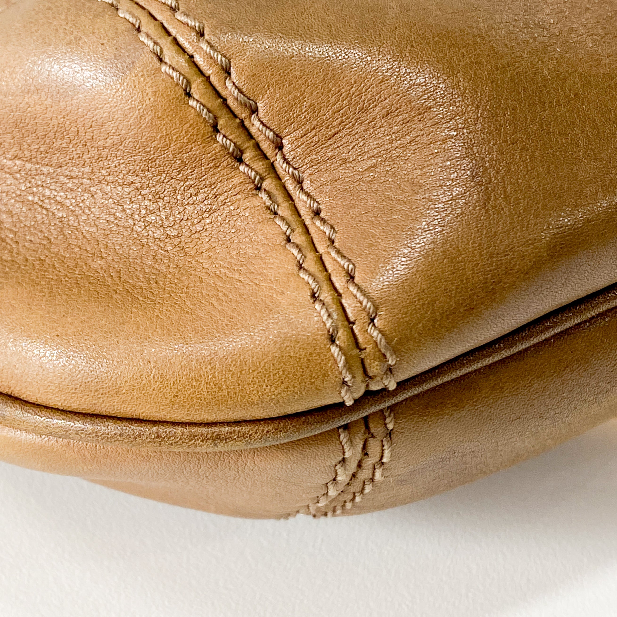 Bamboo and Chain Shoulder Bag with Fur Details