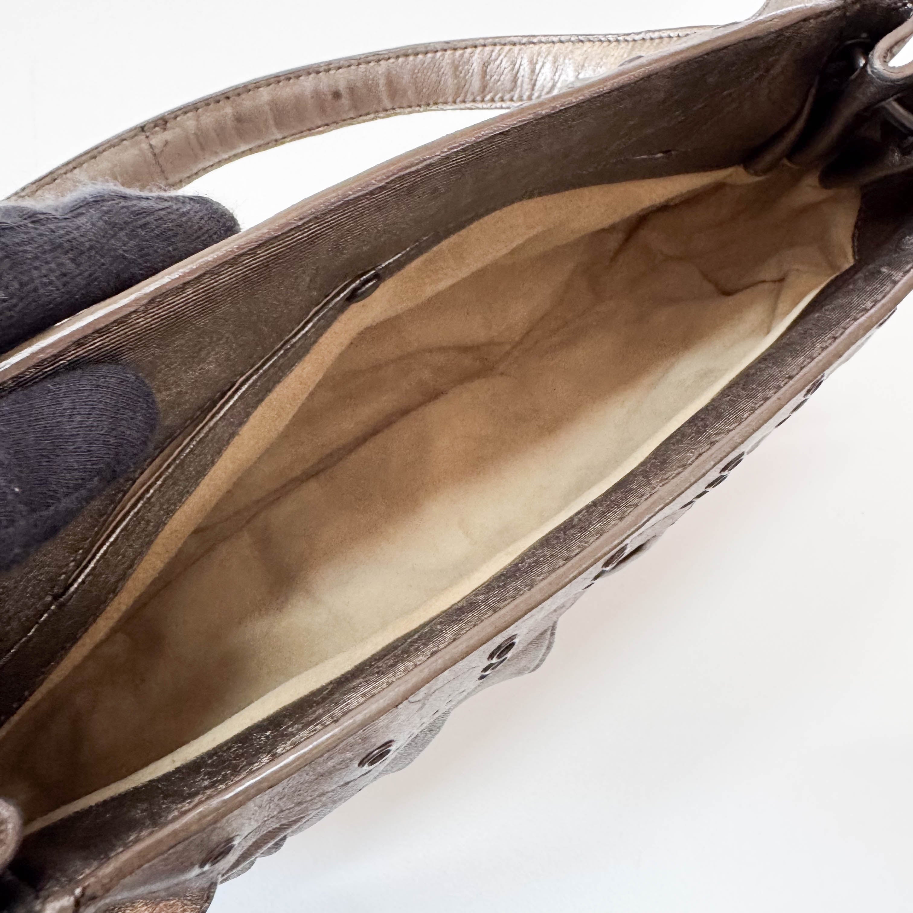 Archive Metallic Gold Leather Shoulder Bag