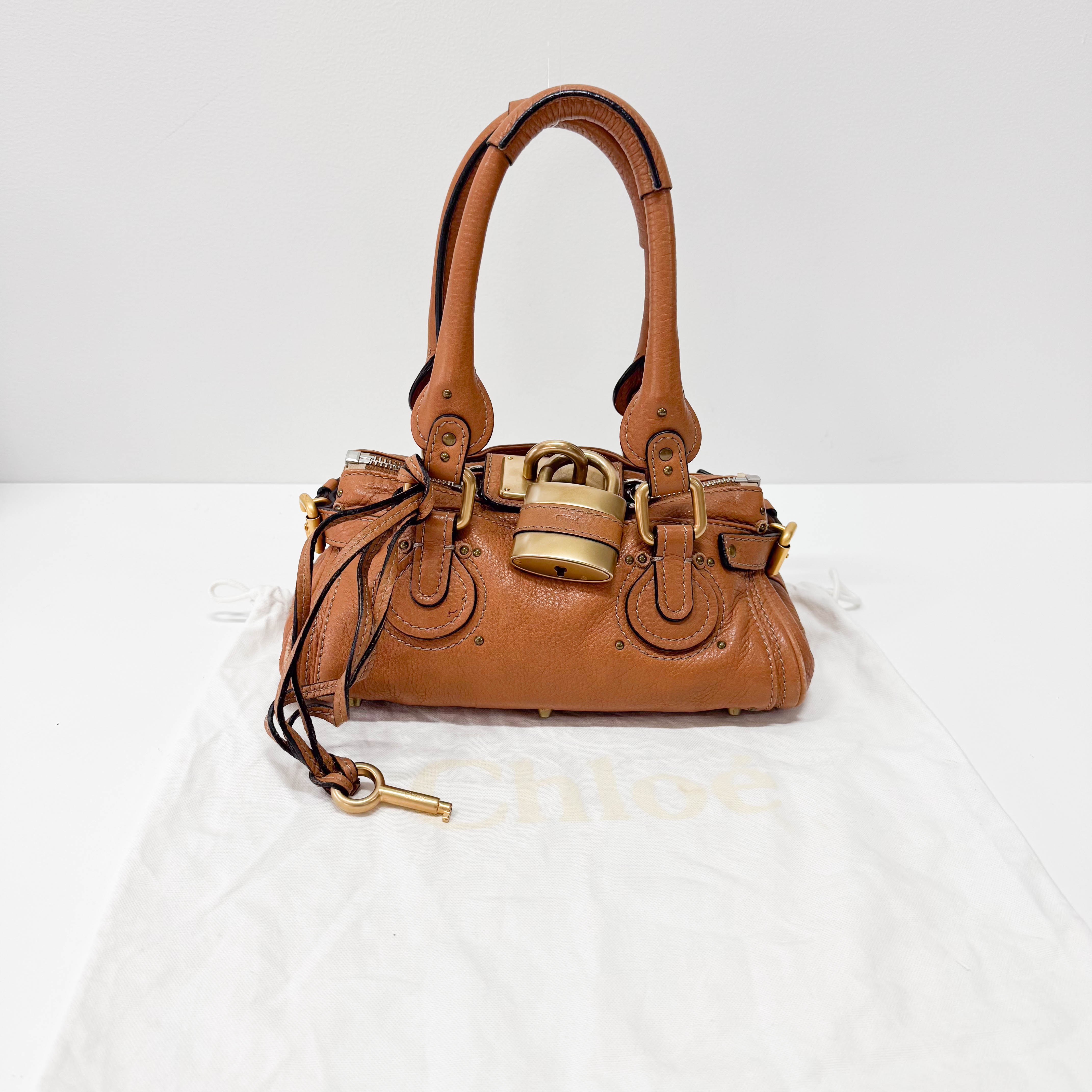 Paddington Small Brown Leather Shoulder Bag