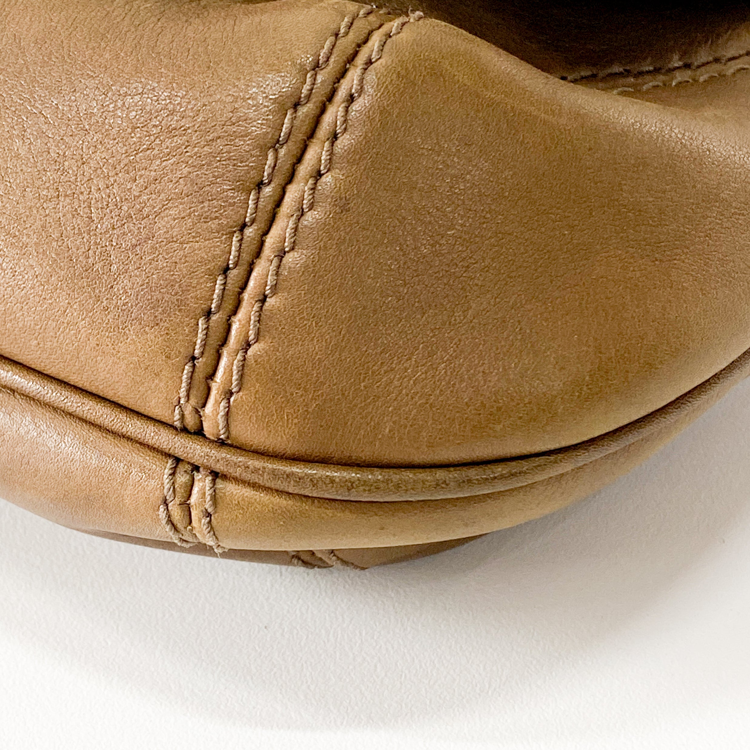 Bamboo and Chain Shoulder Bag with Fur Details