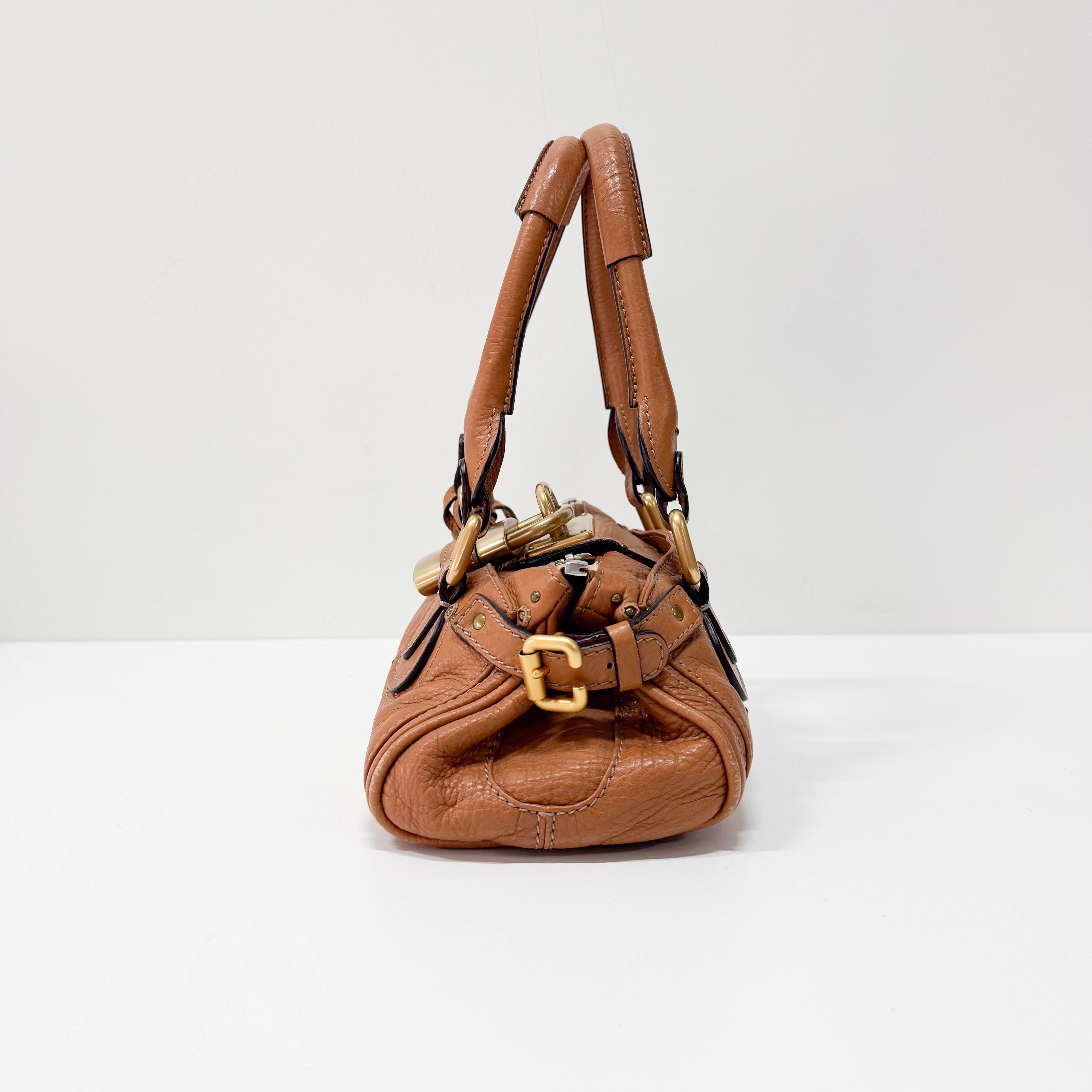 Paddington Small Brown Leather Shoulder Bag
