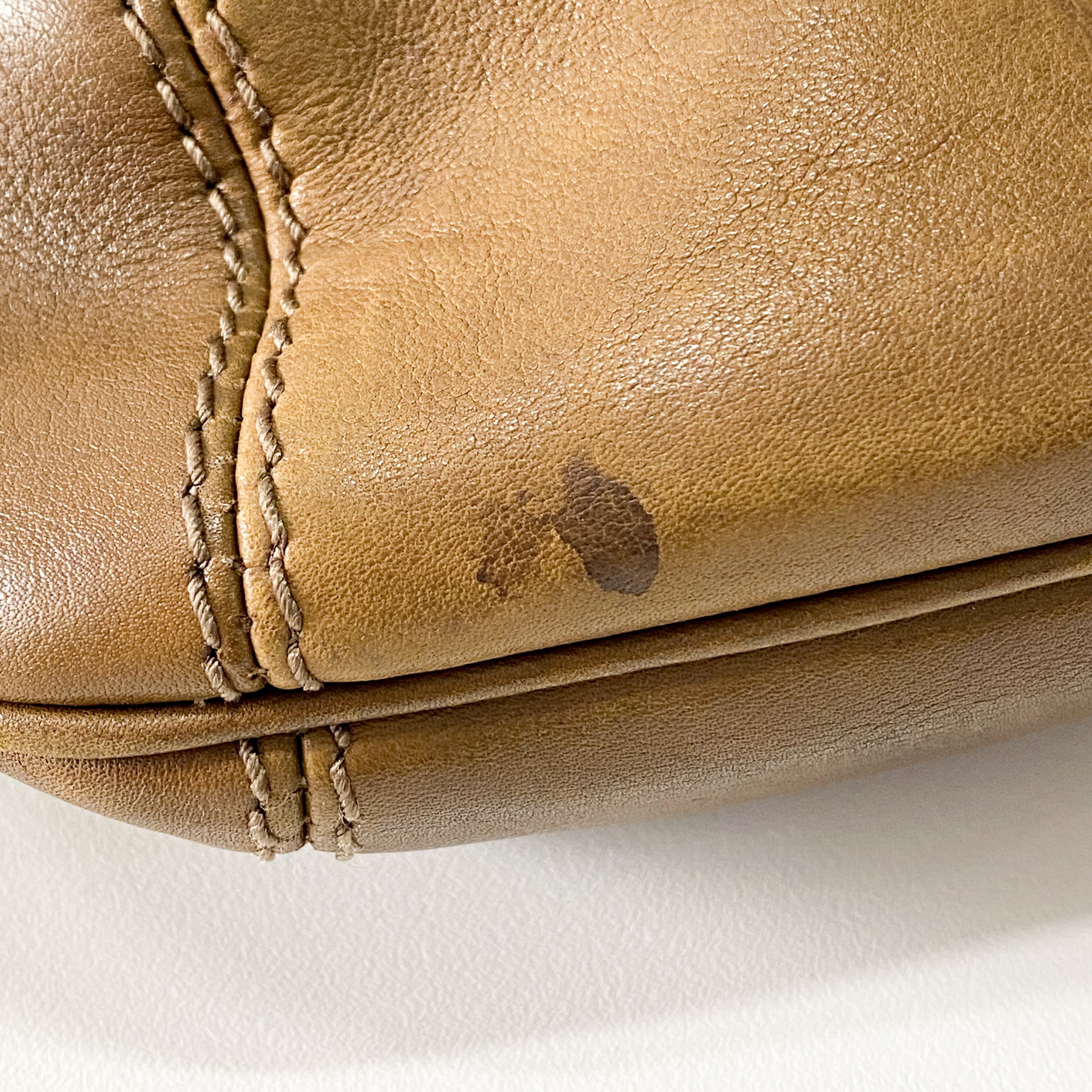 Bamboo and Chain Shoulder Bag with Fur Details