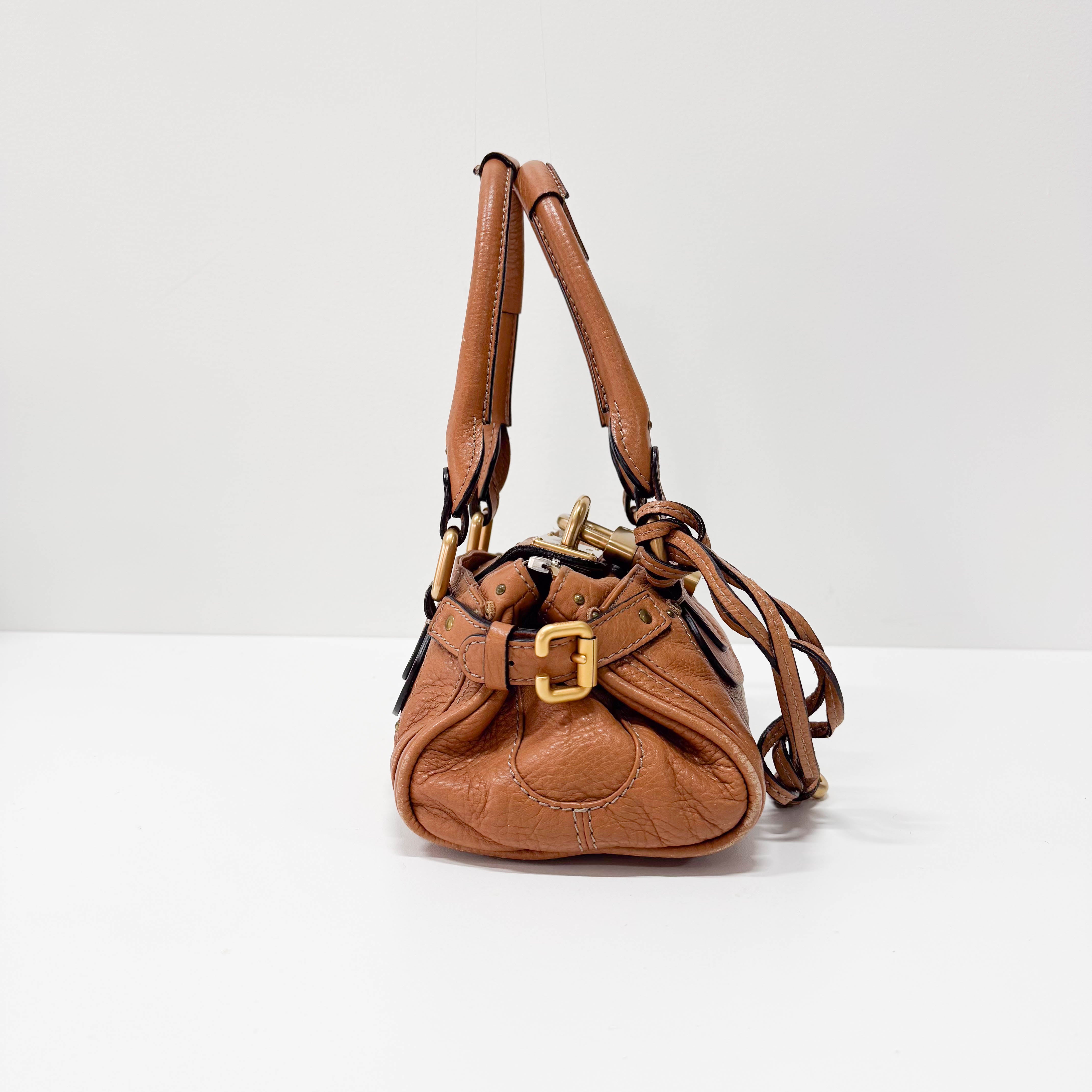 Paddington Small Brown Leather Shoulder Bag