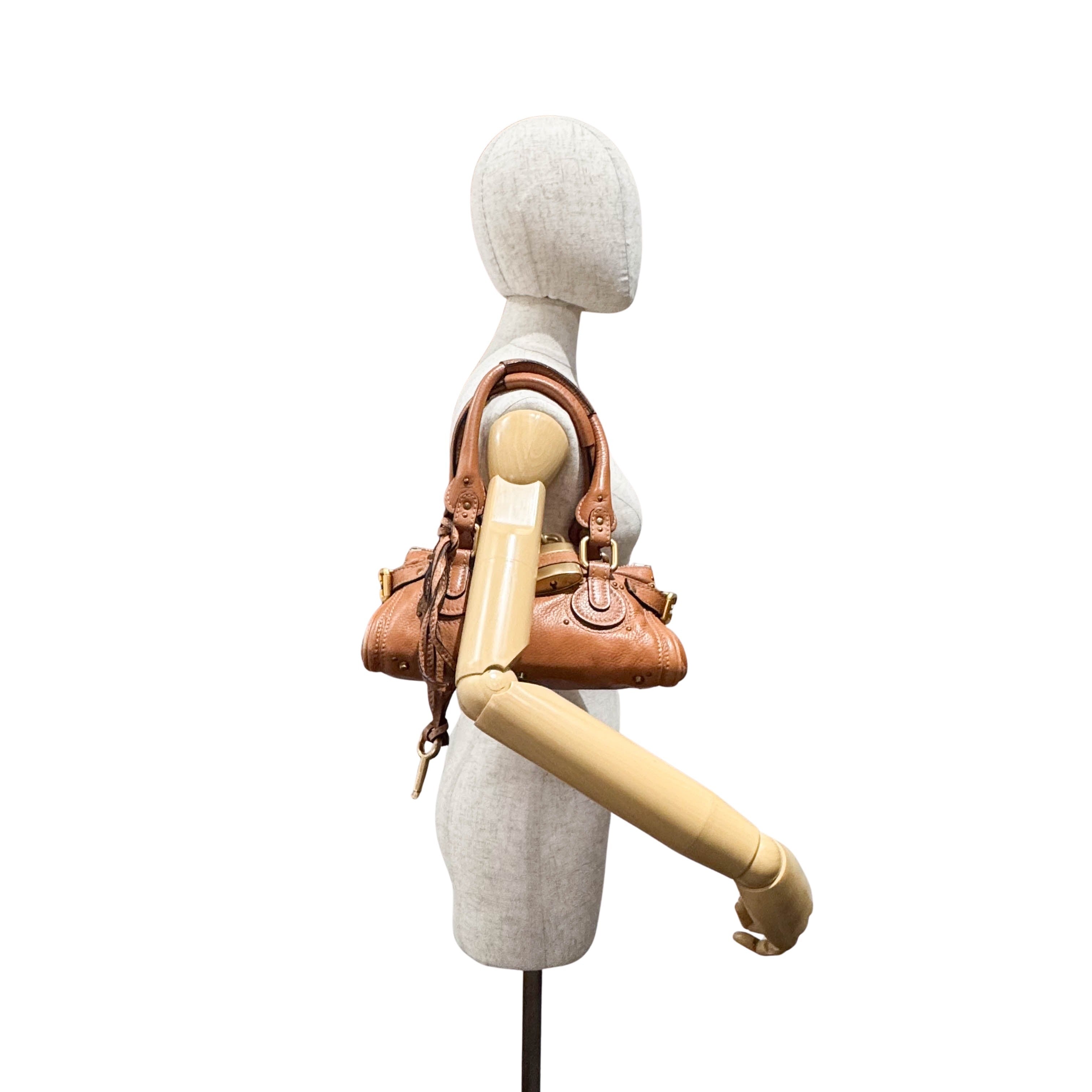 Paddington Small Brown Leather Shoulder Bag