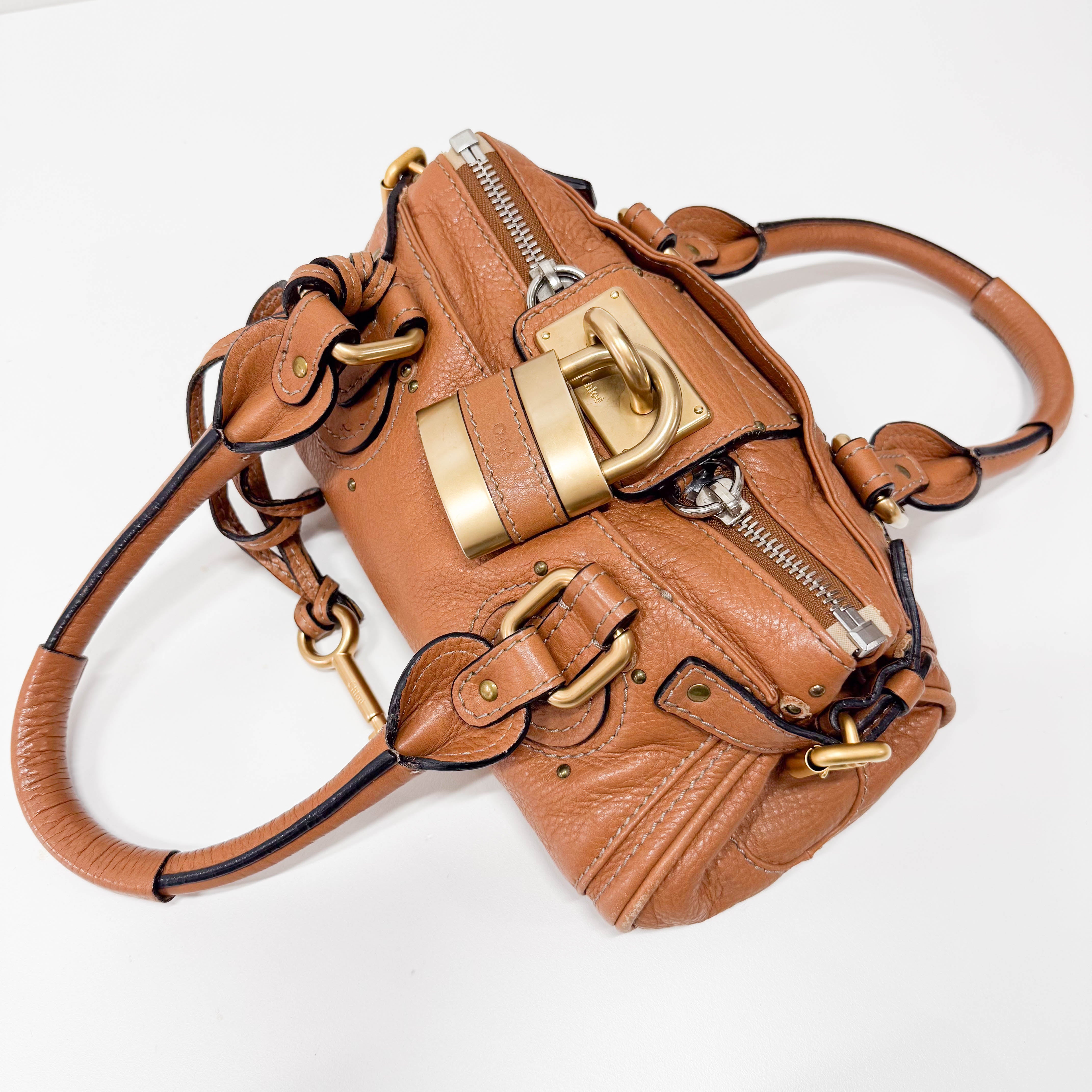 Paddington Small Brown Leather Shoulder Bag