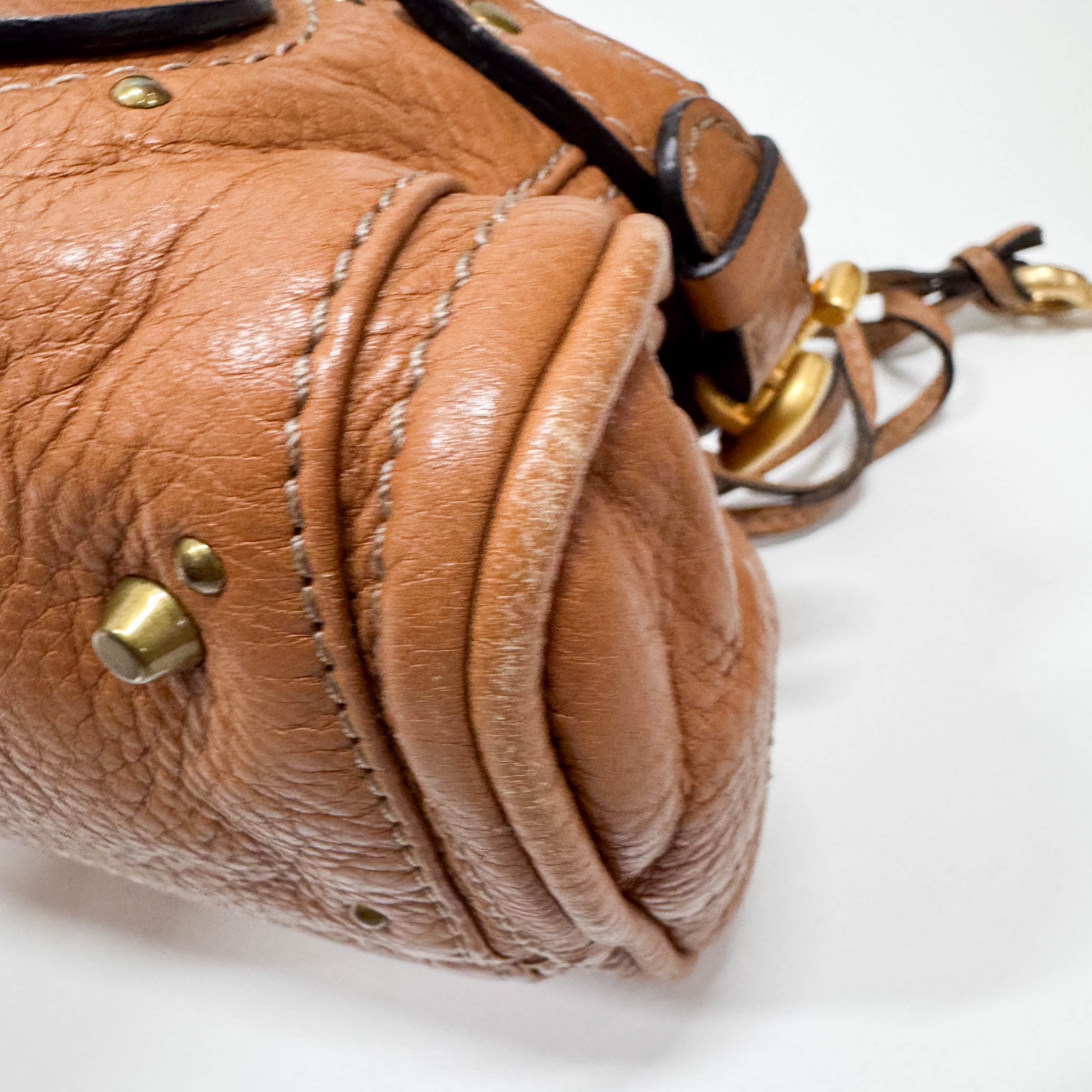 Paddington Small Brown Leather Shoulder Bag