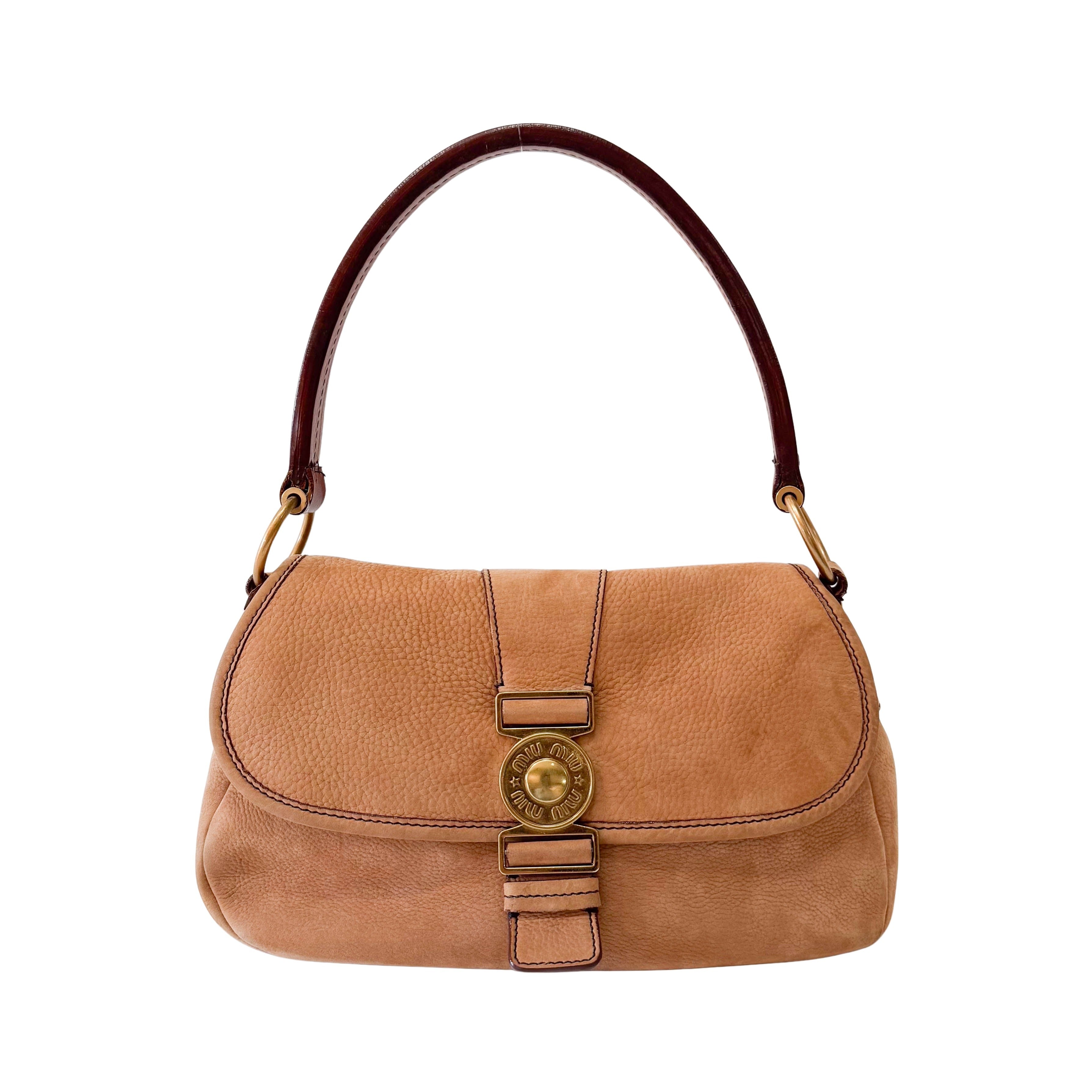 Archive Brown Nubuck Leather Shoulder Bag