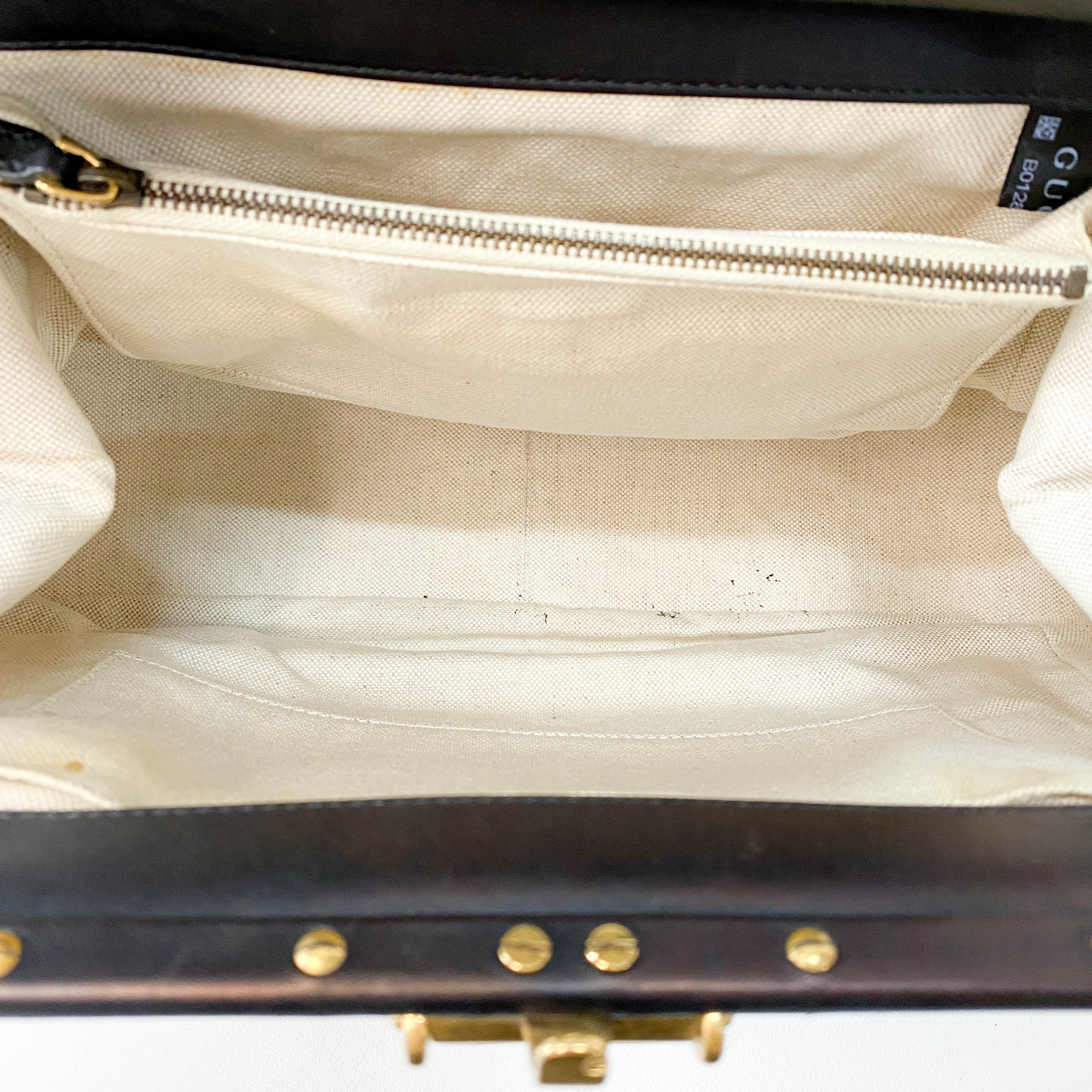 Black Floral Suede/Leather Handbag