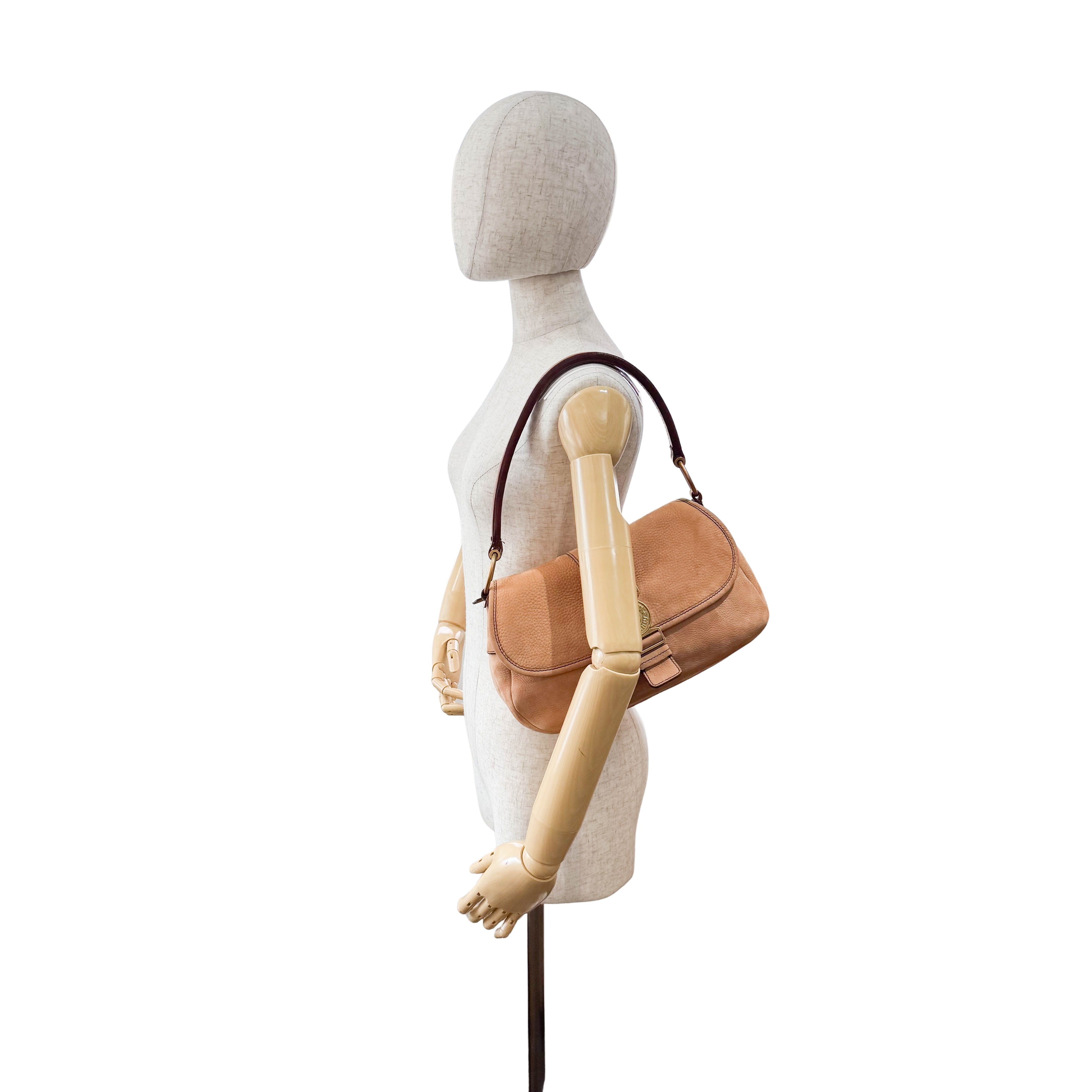 Archive Brown Nubuck Leather Shoulder Bag