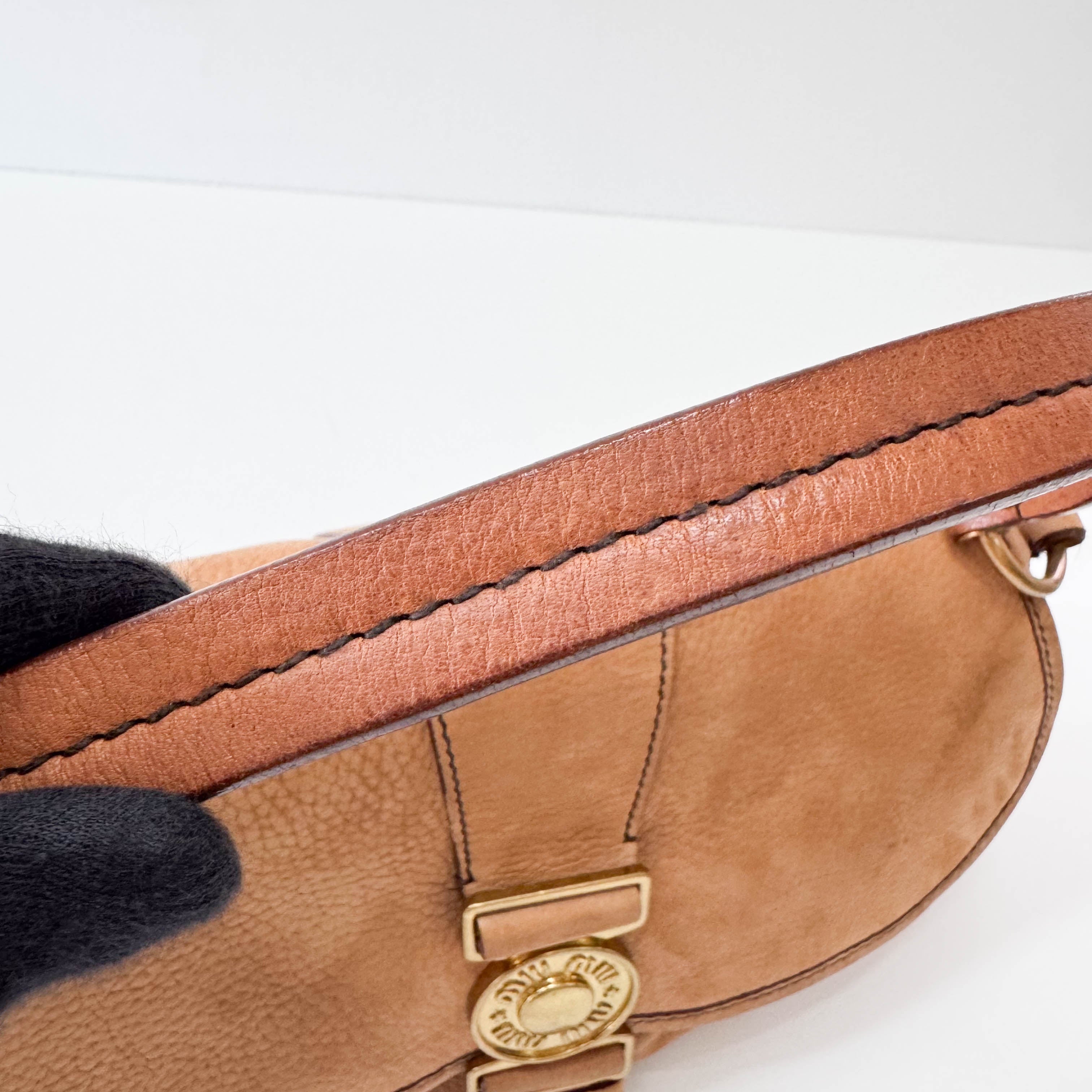 Archive Brown Nubuck Leather Shoulder Bag