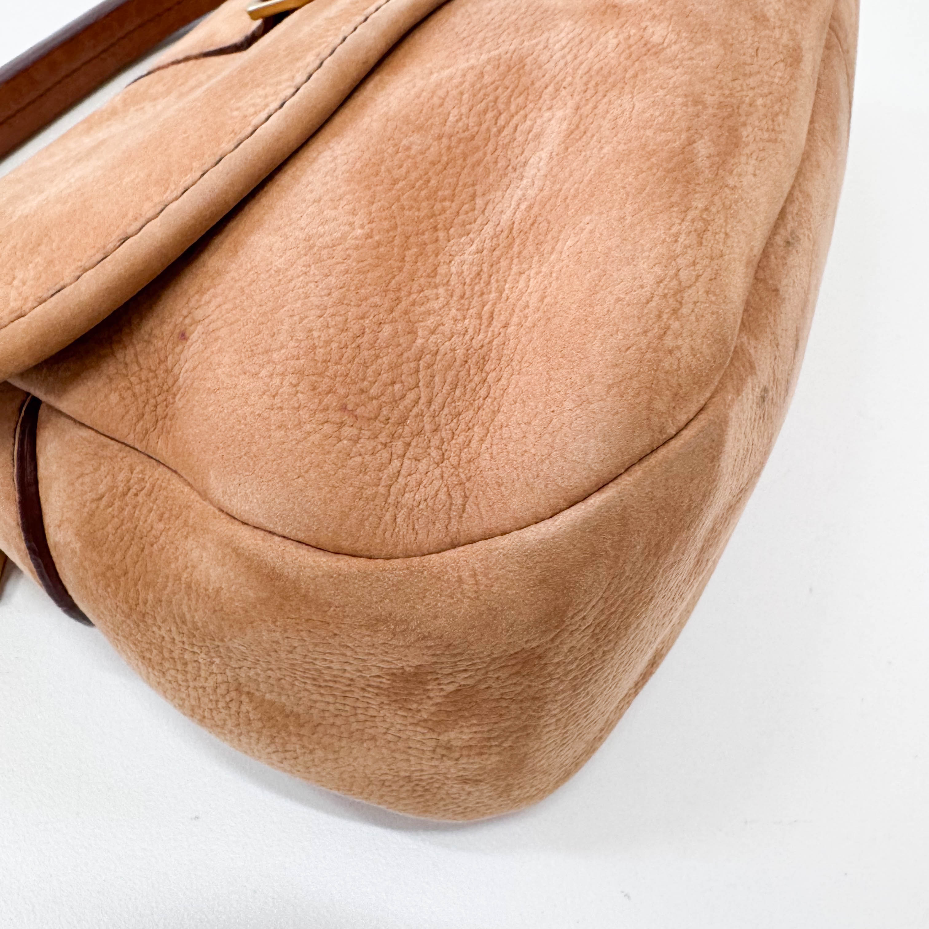 Archive Brown Nubuck Leather Shoulder Bag