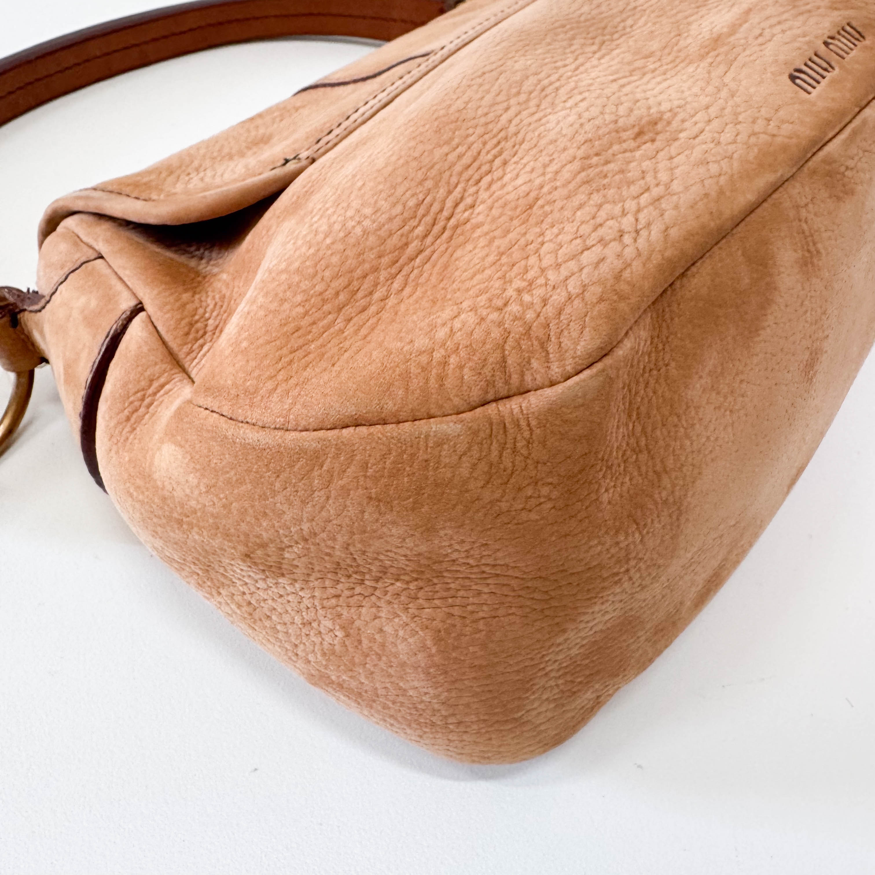 Archive Brown Nubuck Leather Shoulder Bag