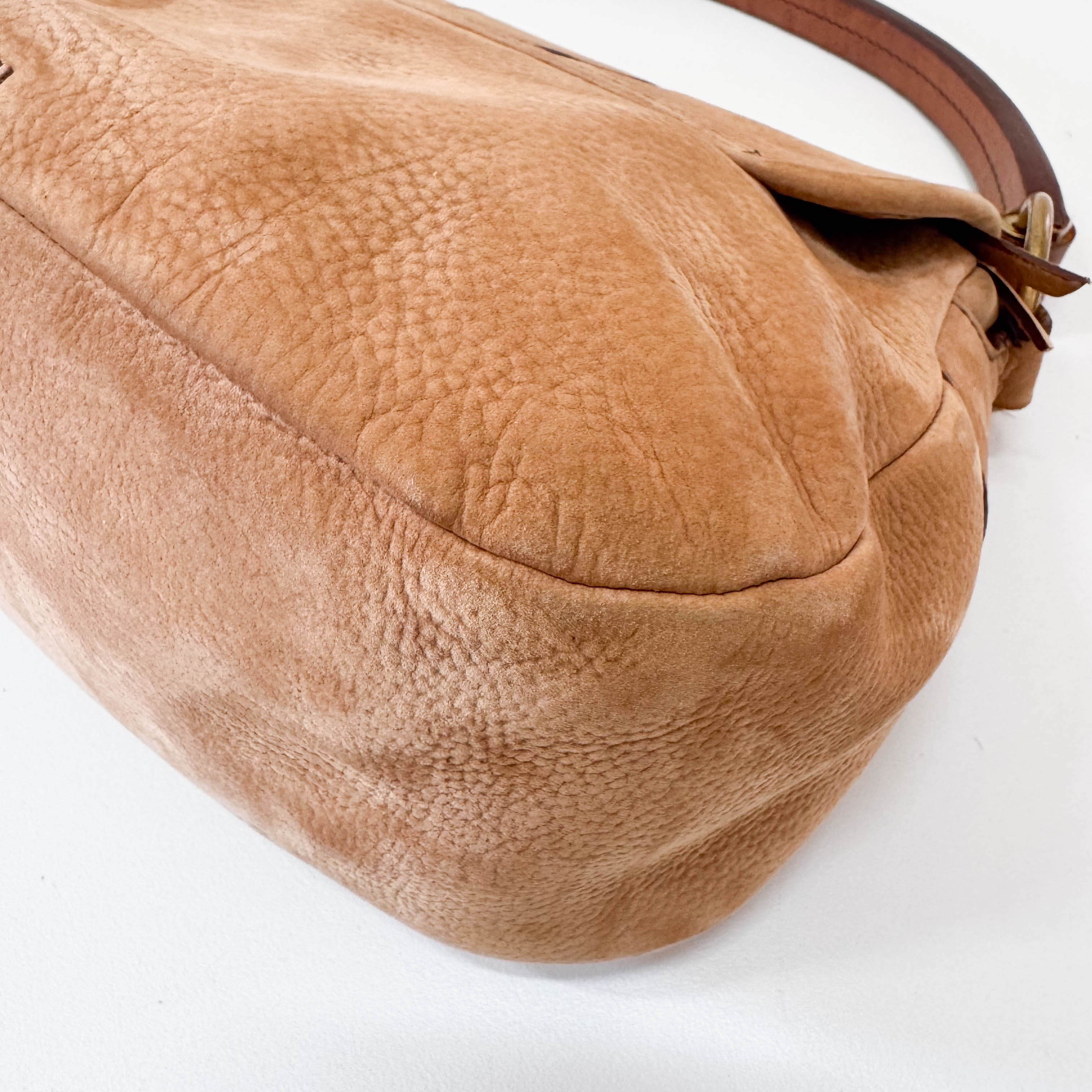 Archive Brown Nubuck Leather Shoulder Bag
