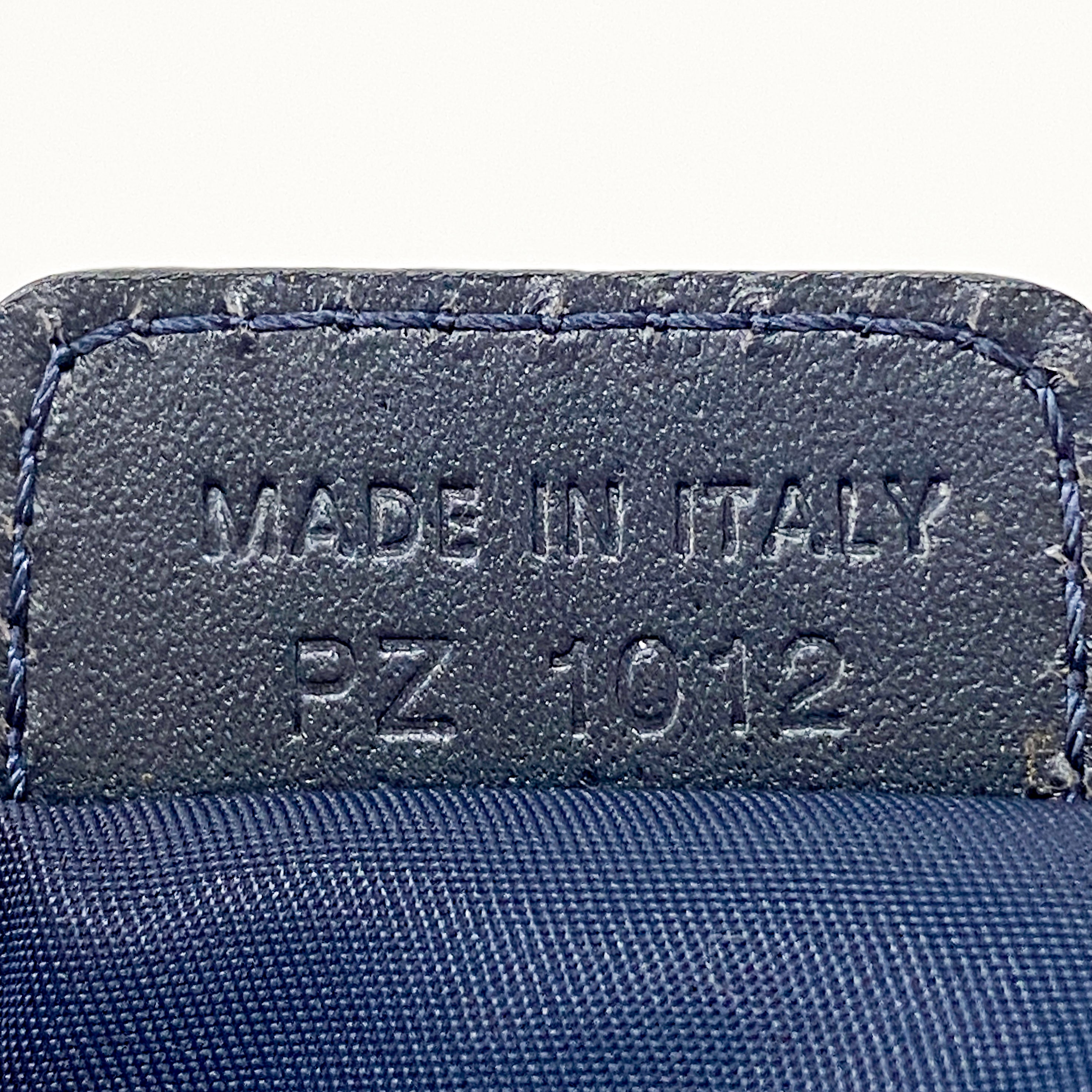 Boston Trotter Navy Canvas Handbag